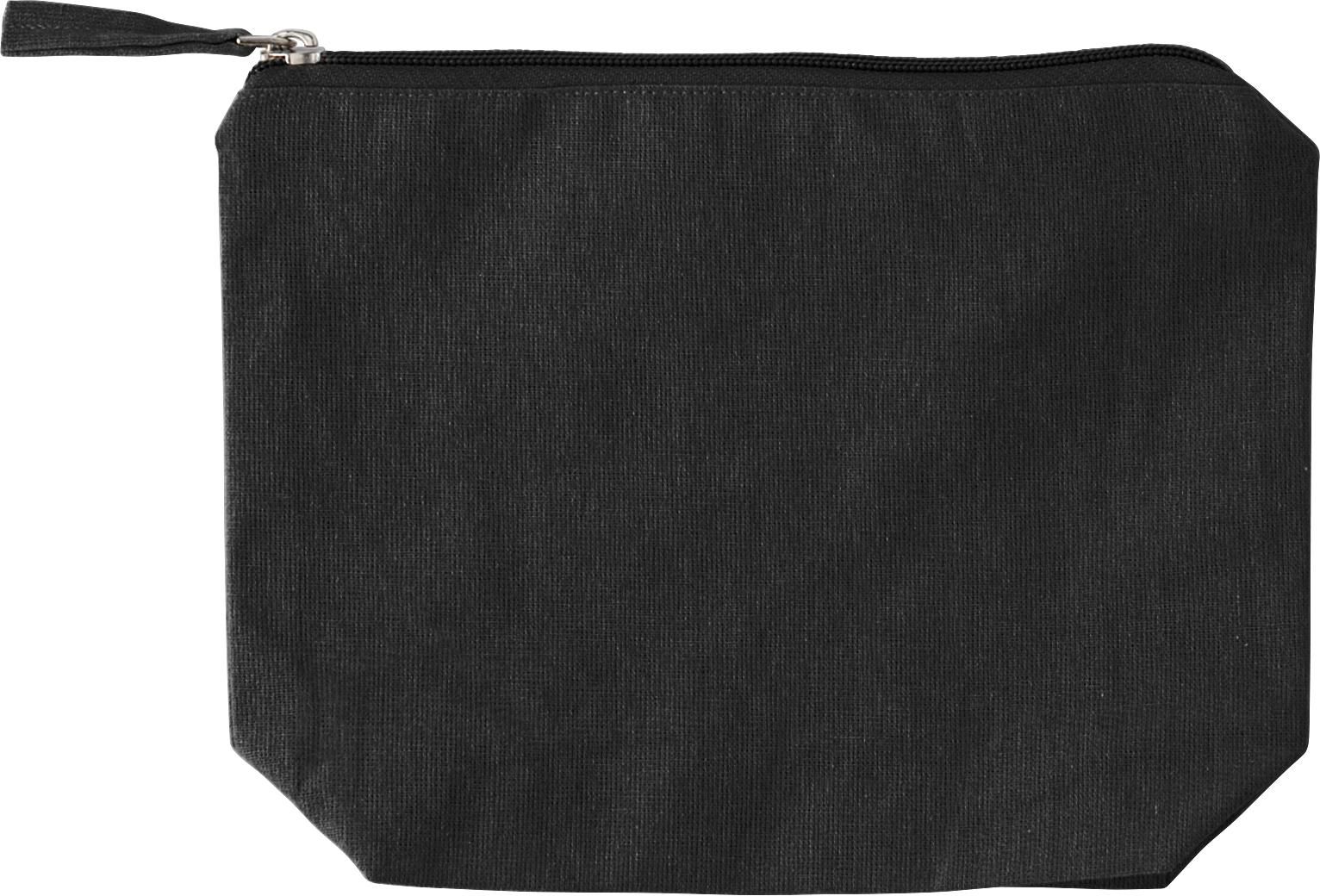 Cosmetisch tasje Cressida | Katoen 180 g/m² zwart