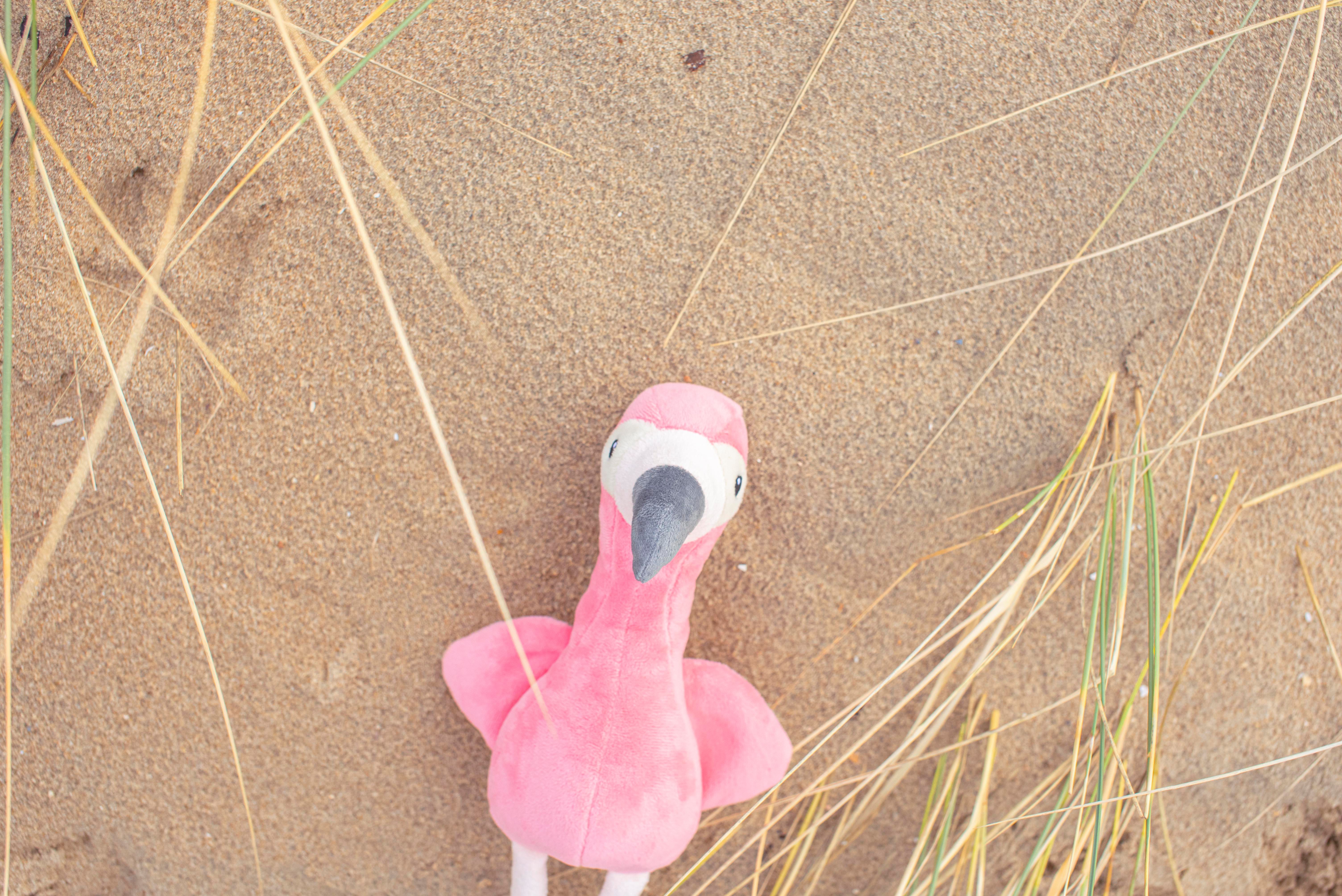 Pluchen flamingo Alicia | 18 cm thumbnail