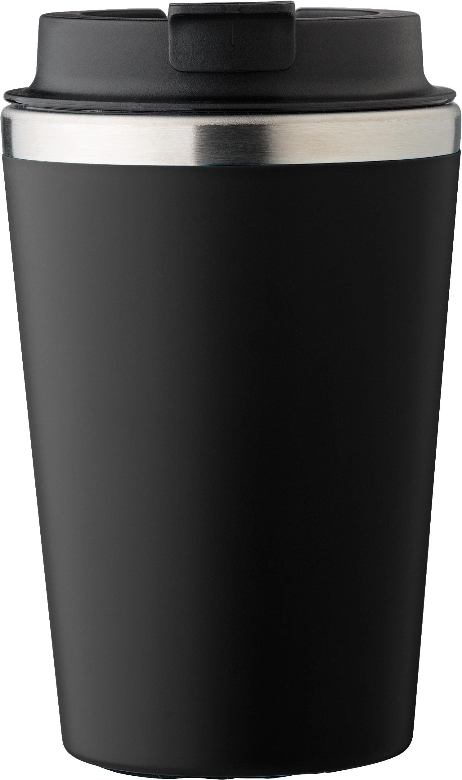 Dubbelwandige thermosbeker Shay | 350 ml zwart