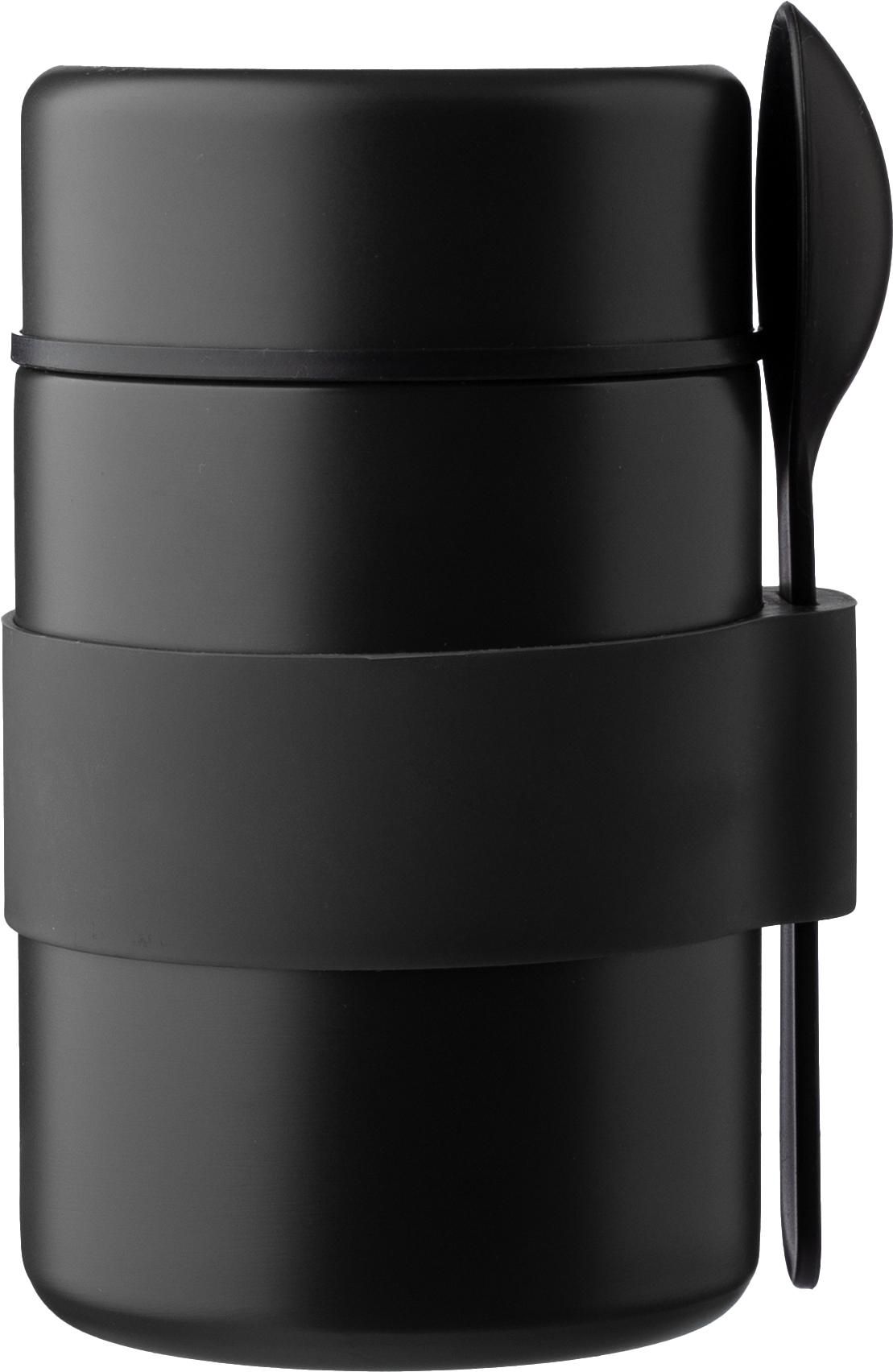 Dubbelwandige lunchpot Niko | 460 ml zwart
