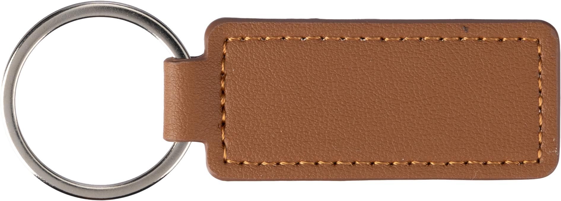 Sleutelhanger Sabrina | Appeleer en synthetisch leer bruin