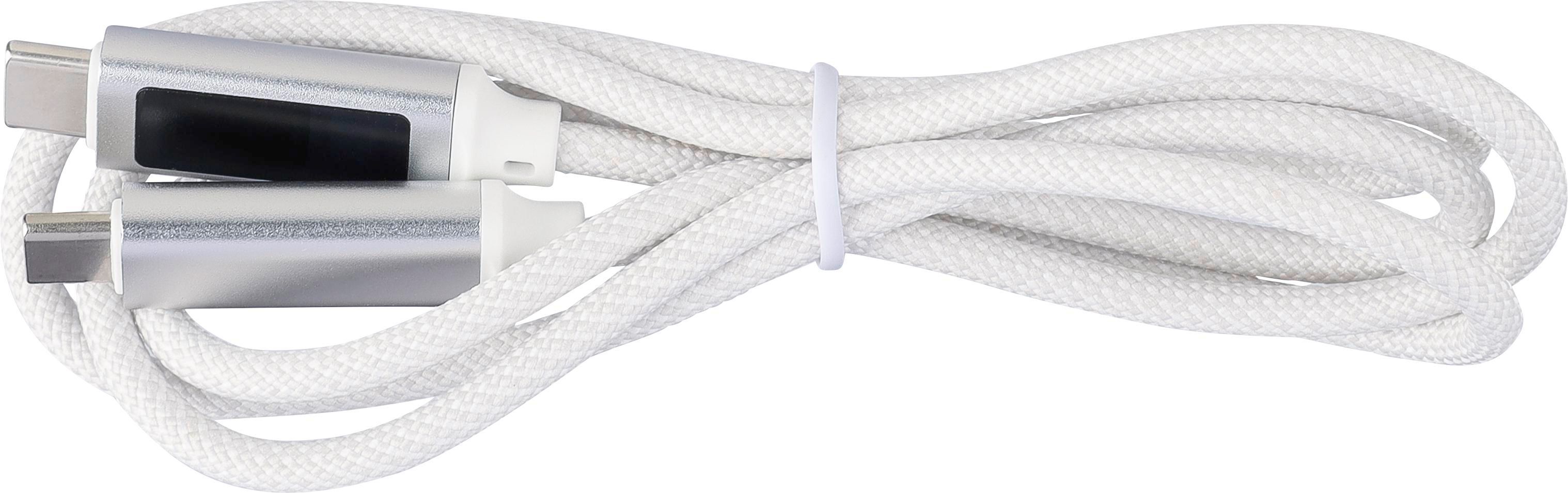 Oplaadkabel Gerd | Nylon | 100W wit