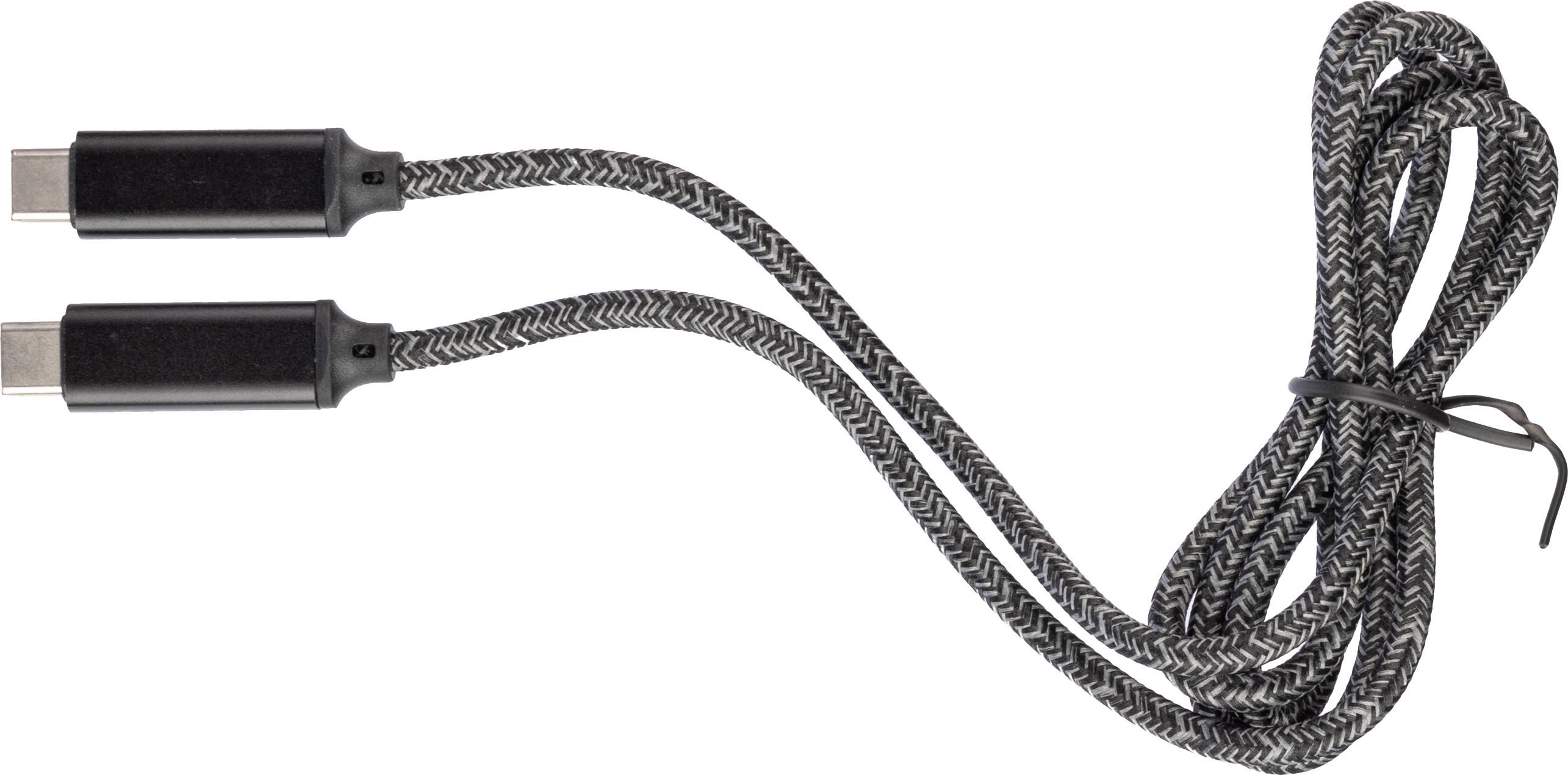 Oplaadkabel Gerd | Nylon | 100W lichtgrijs