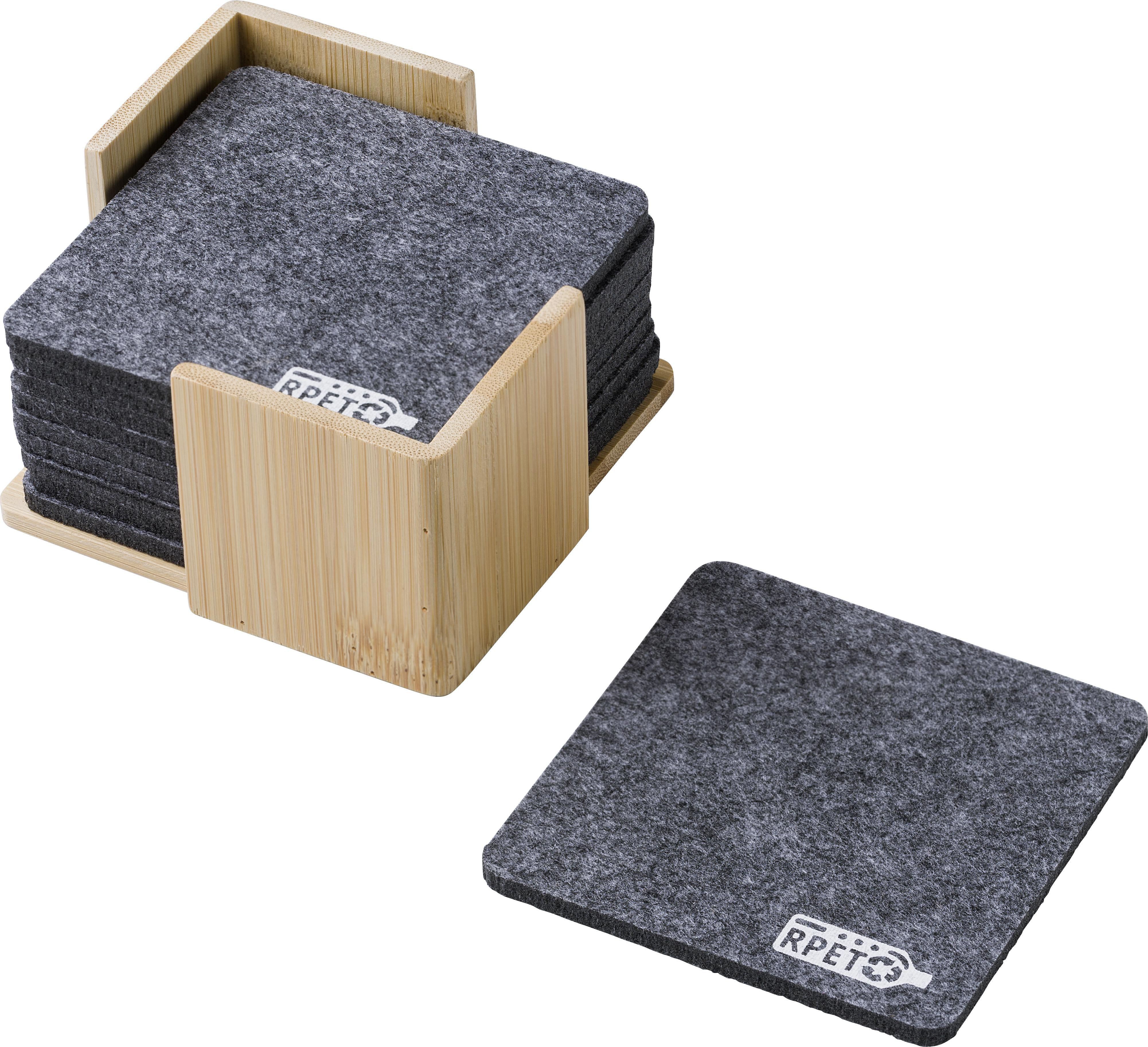 Onderzettersset Lawrence | Bamboe houder