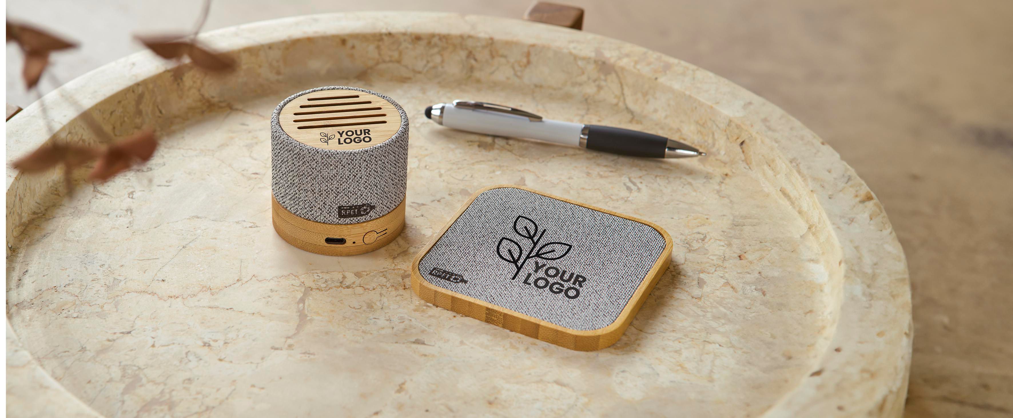 Draadloze speaker Cory | Bamboe thumbnail