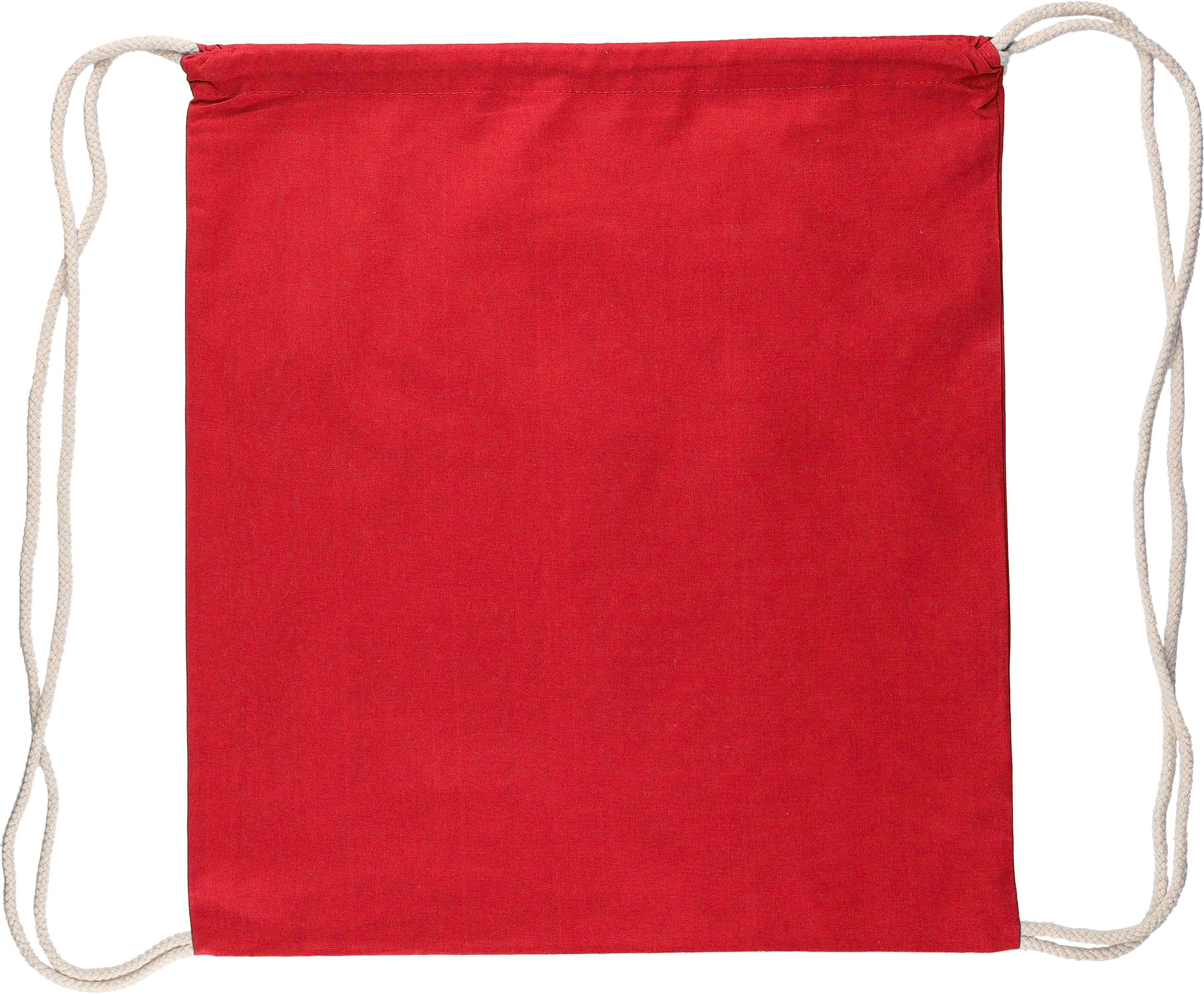 Rugzakje met trekkoord Bridget | Katoen | OEKO-TEX | 7 l rood