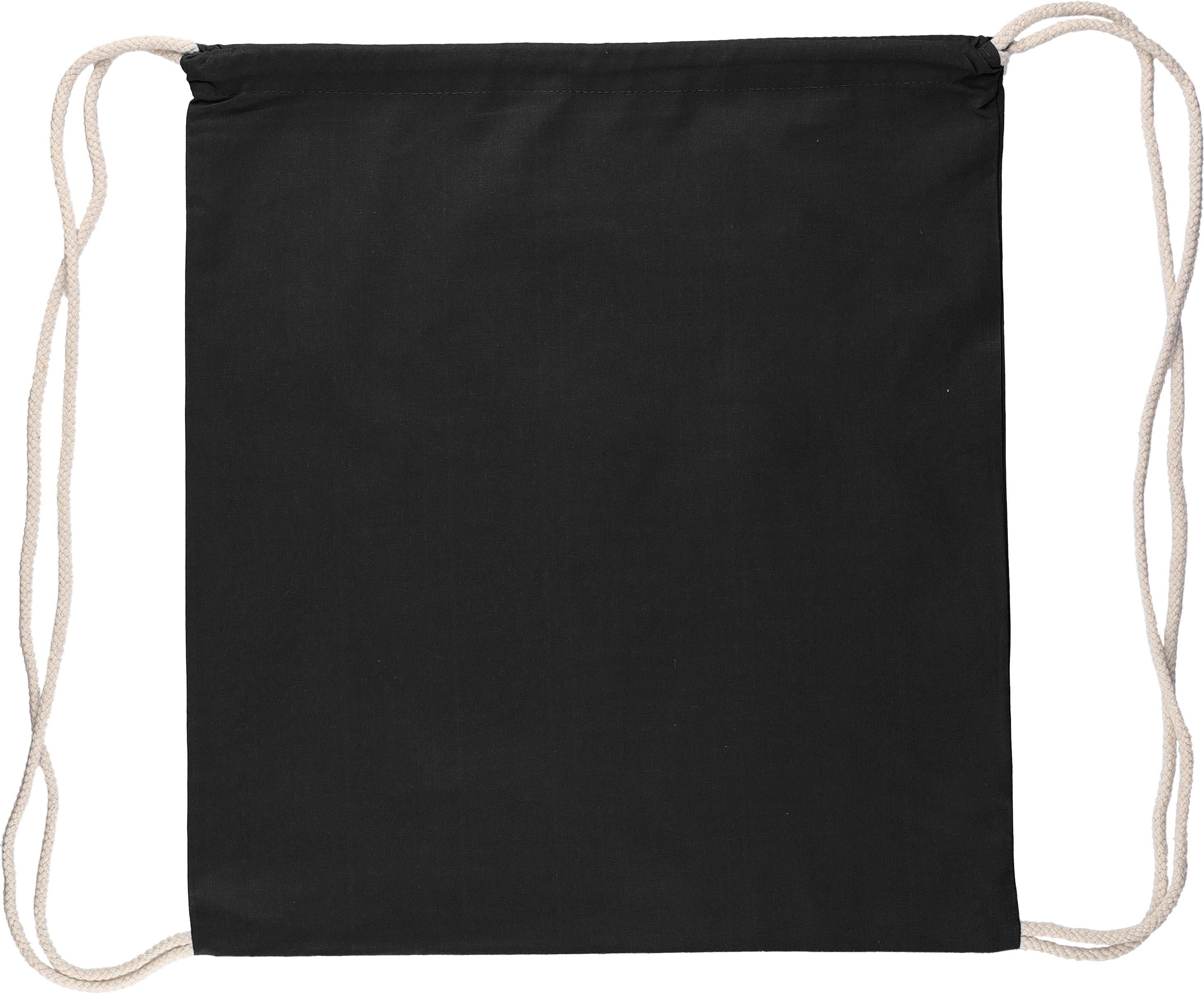 Rugzakje met trekkoord Bridget | Katoen | OEKO-TEX | 7 l zwart