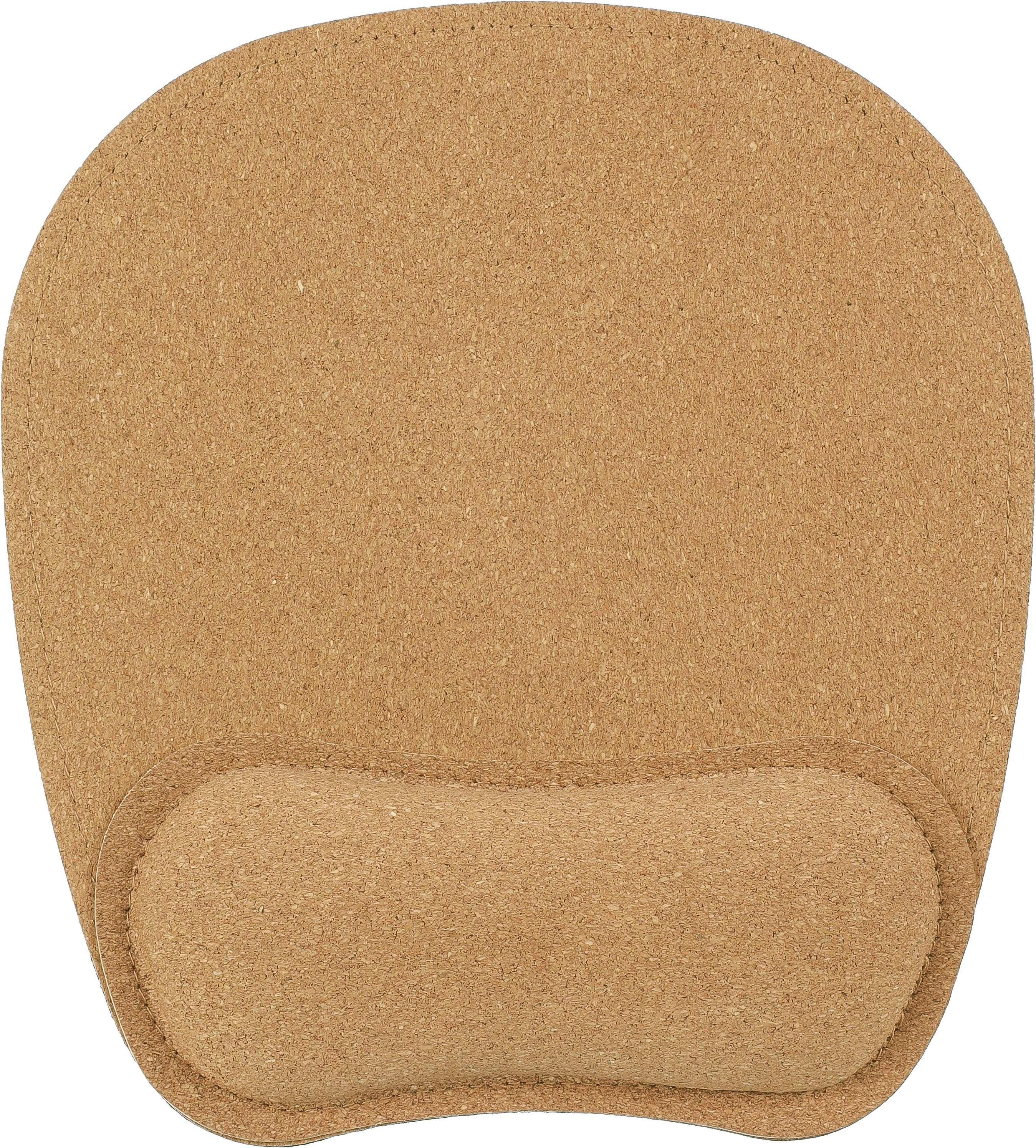Muismat Edwin | Kurk | Ergonomisch bruin