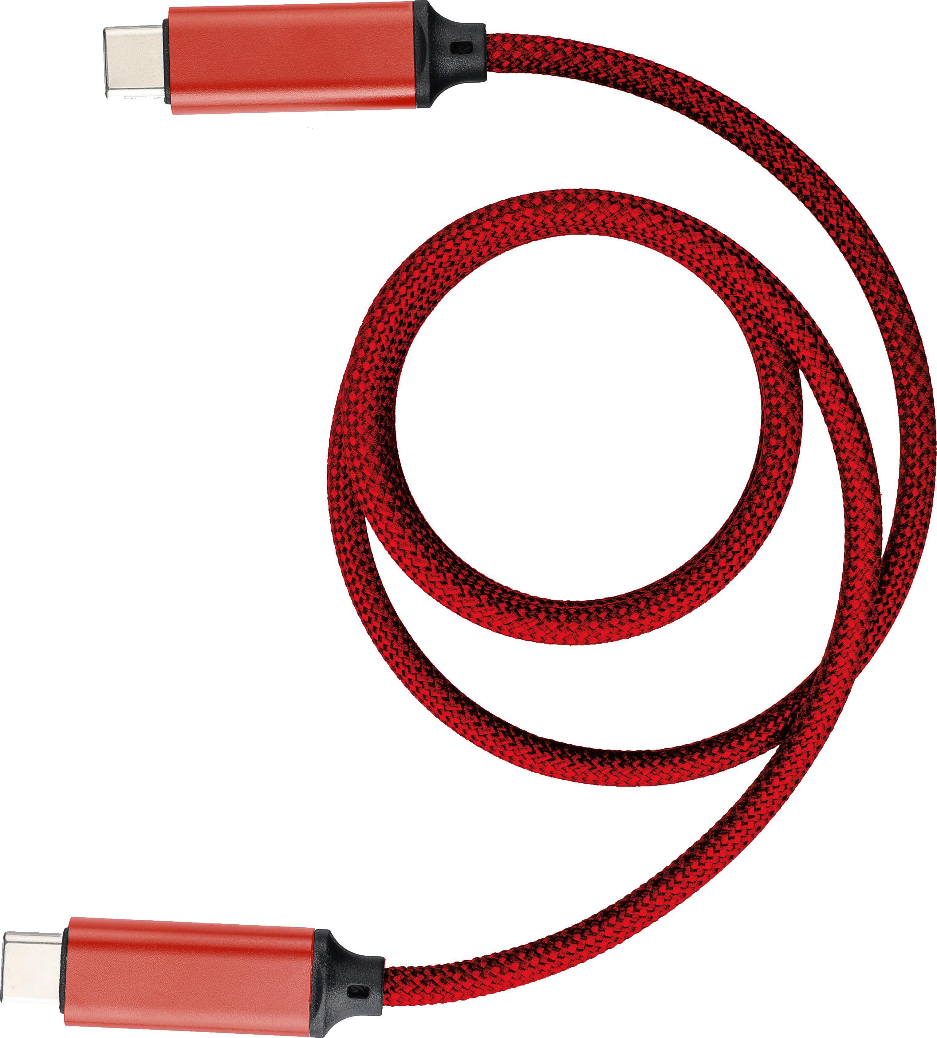 Oplaadkabel Janet | Nylon | Magnetisch | USB-C rood