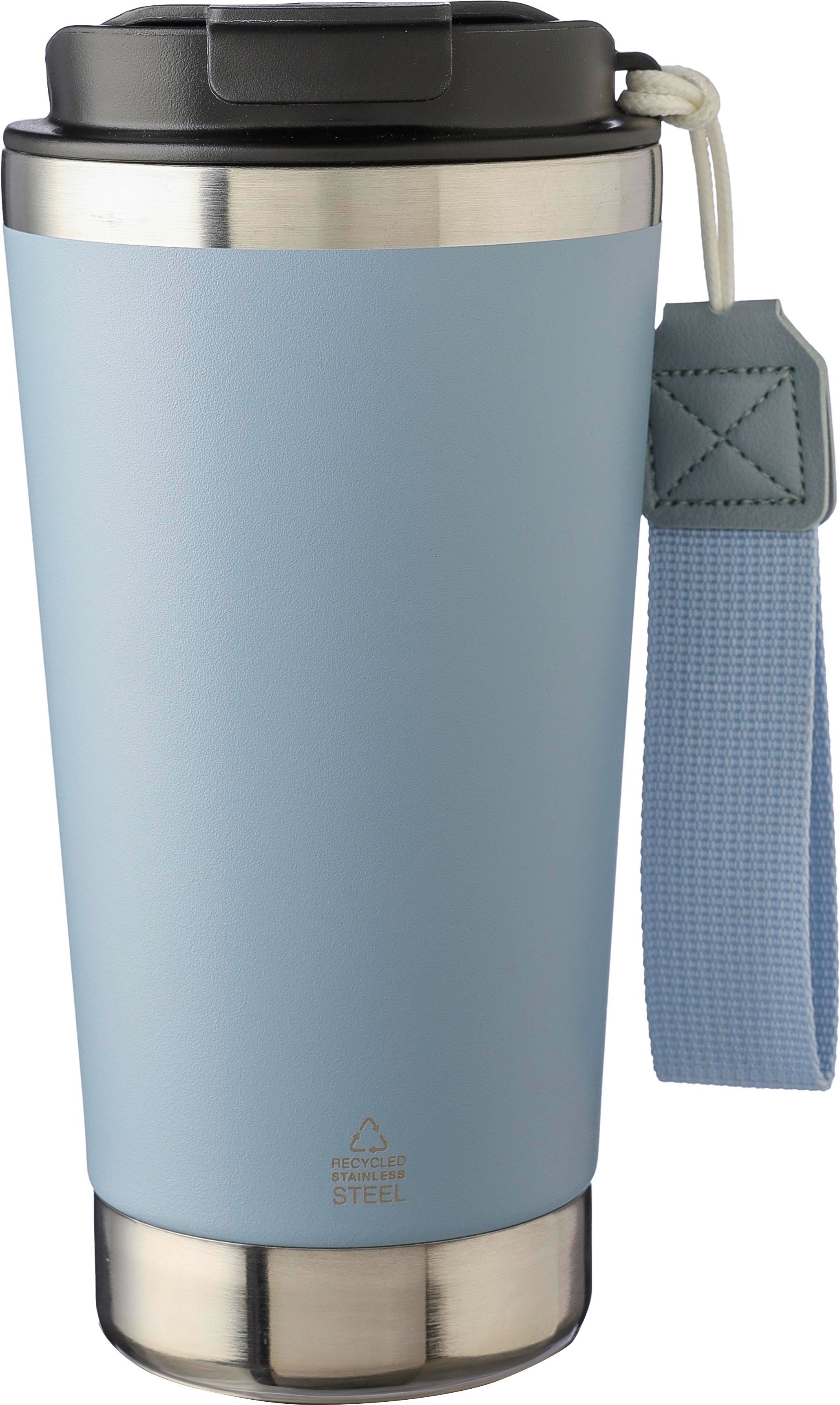 Dubbelwandige thermosbeker Kayla | 500 ml pastel blauw