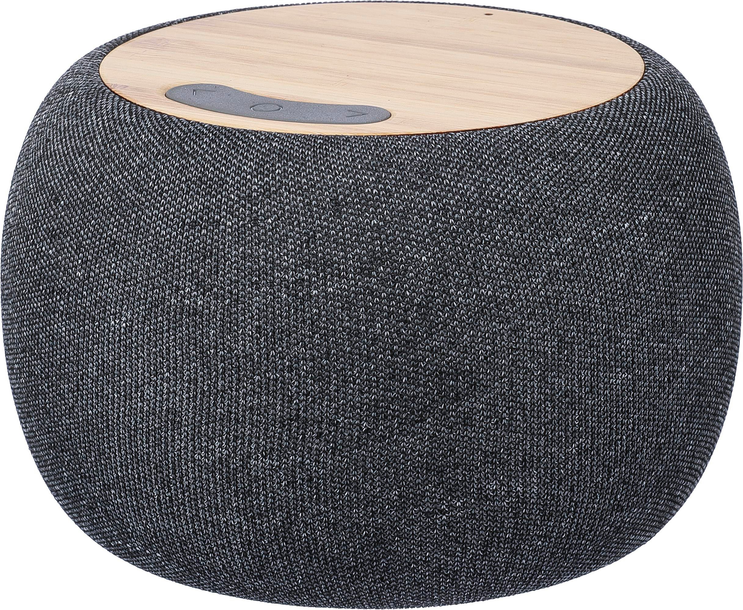 Draadloze speaker Lyle | Bamboe zwart