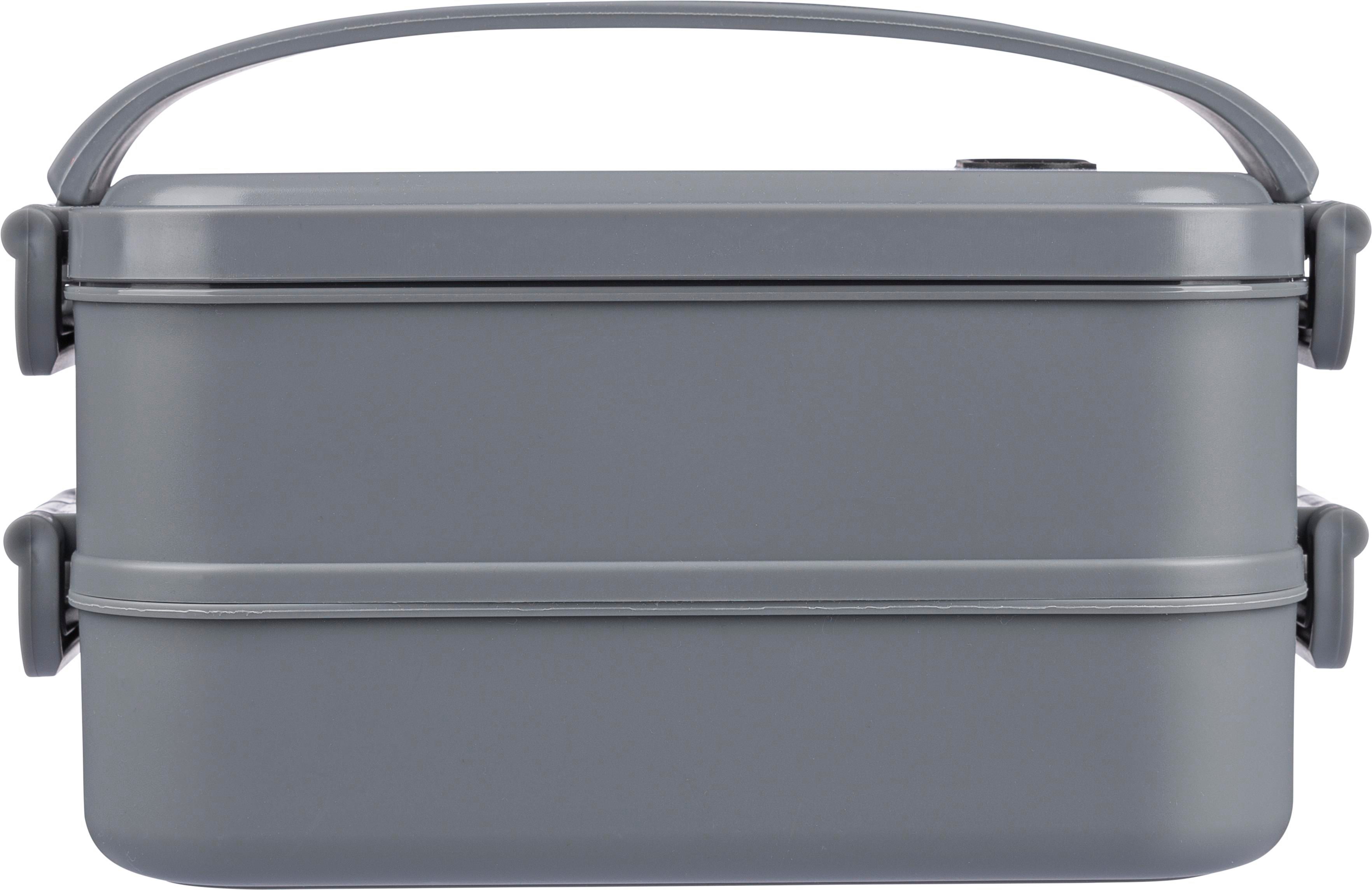 Lunchbox Selwyn | Kunststof | 2x 800 ml grijs