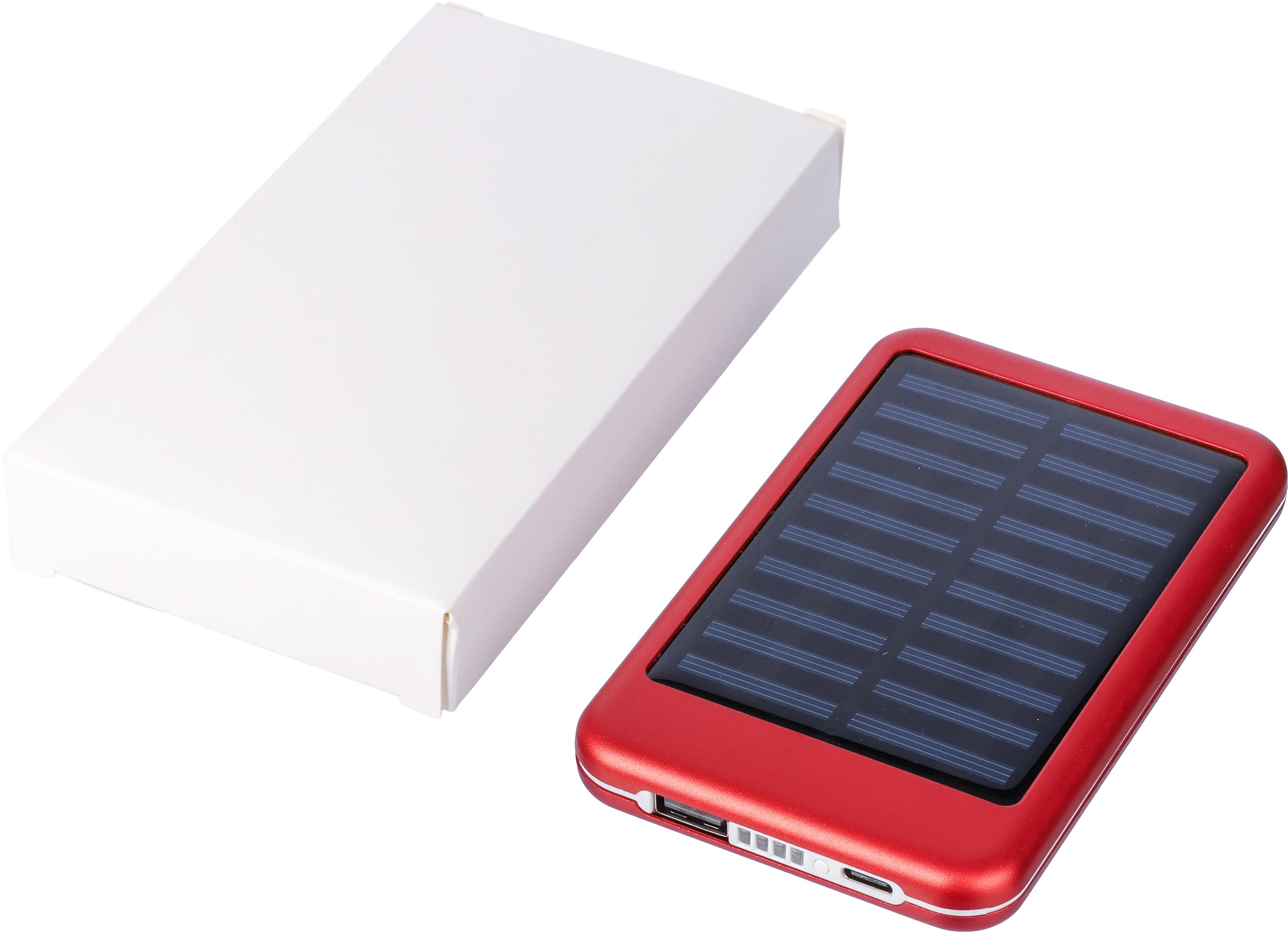 Powerbank Tycho | Aluminium | Solar | 4.000 mAh thumbnail