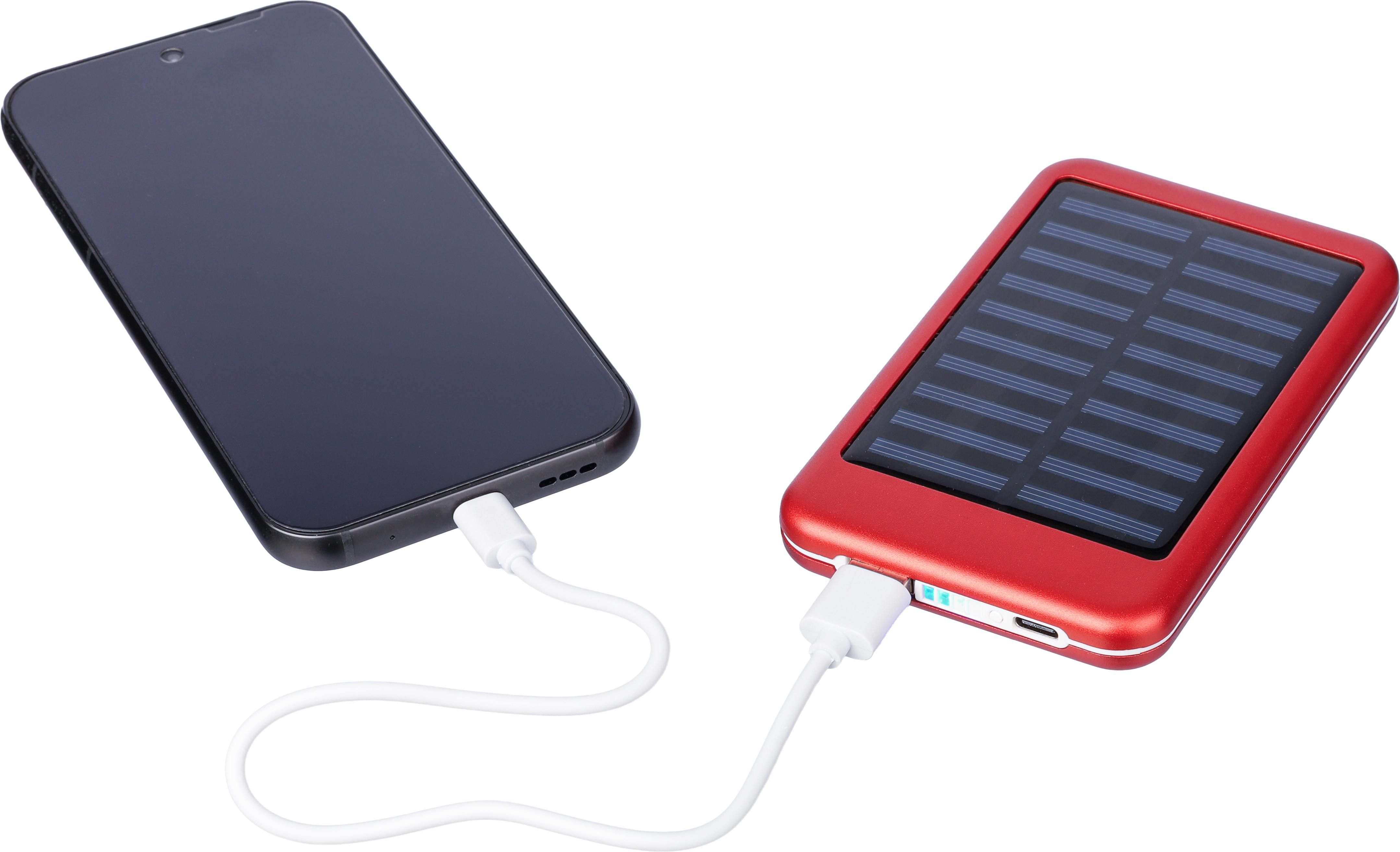 Powerbank Tycho | Aluminium | Solar | 4.000 mAh thumbnail
