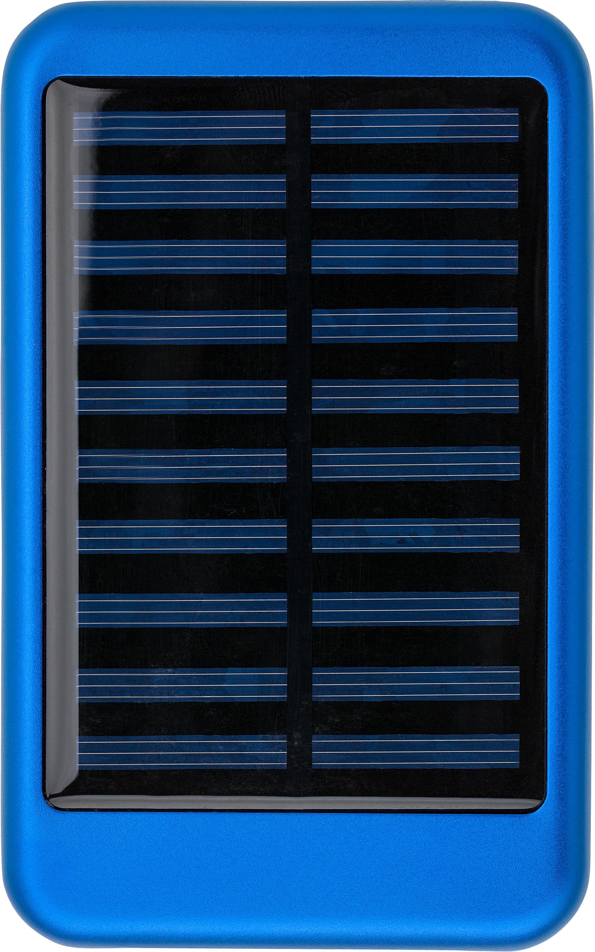 Powerbank Tycho | Aluminium | Solar | 4.000 mAh blauw