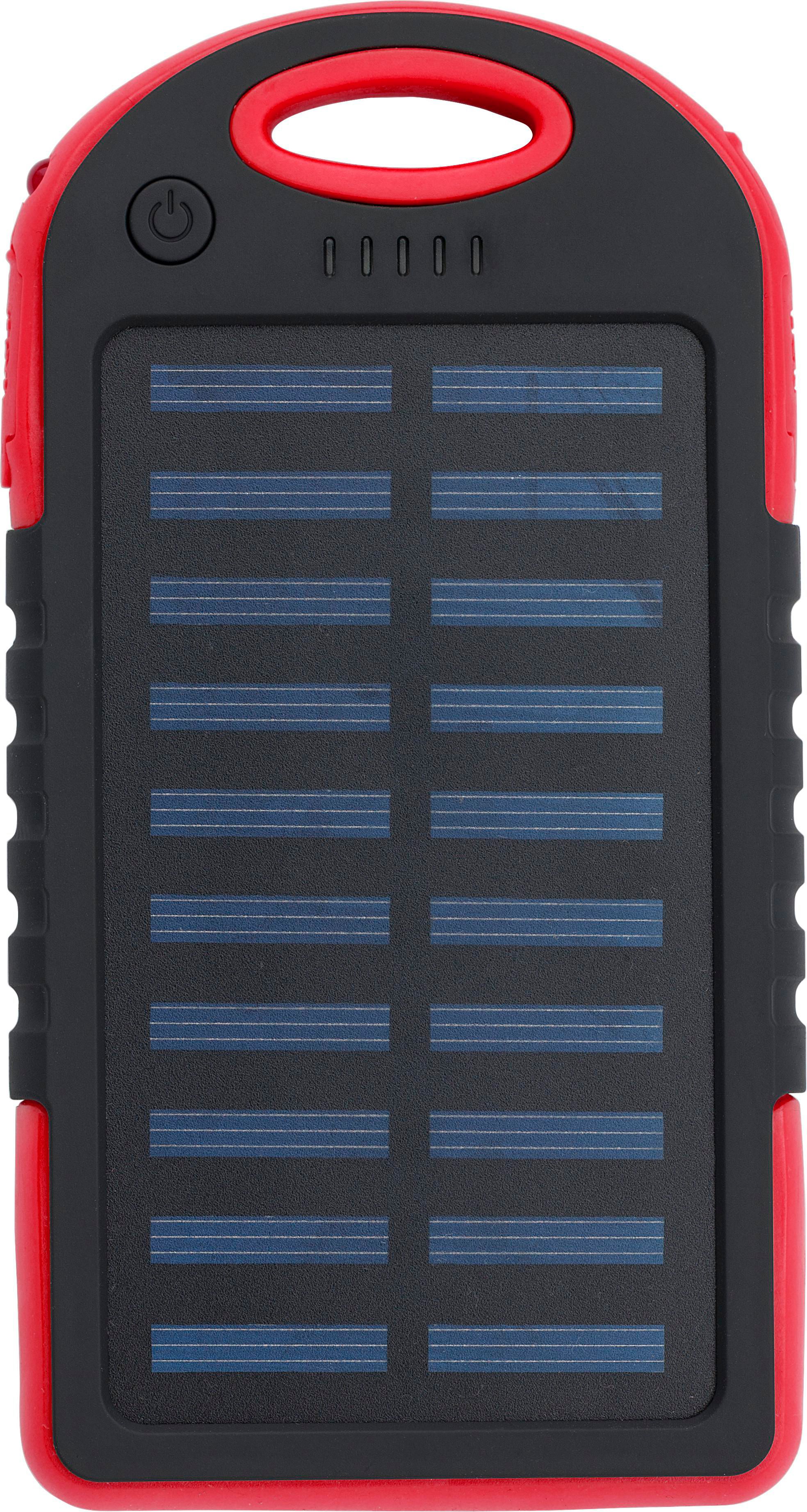 Powerbank Aurora | Solar | 4.000 mAh rood