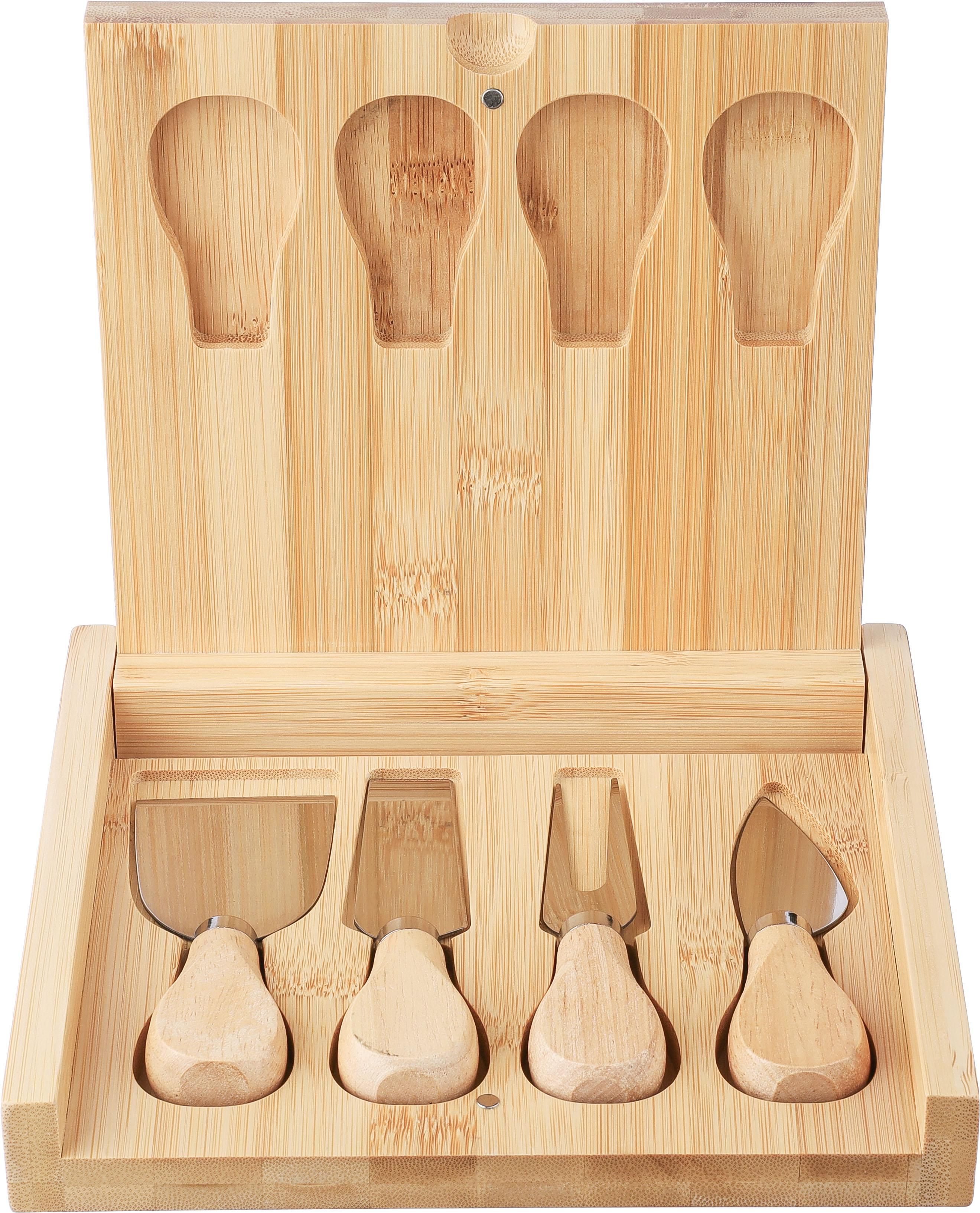 Kaasplank Zea | Bamboe | 4 stuks bruin