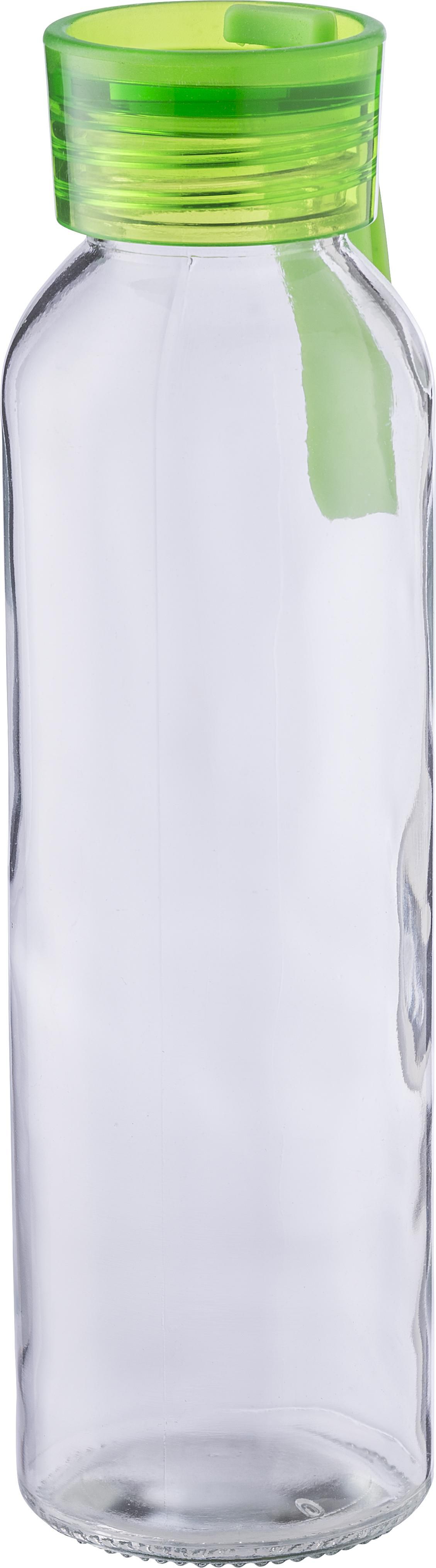 Drinkfles | Glas | Gekleurde dop | 500 ml