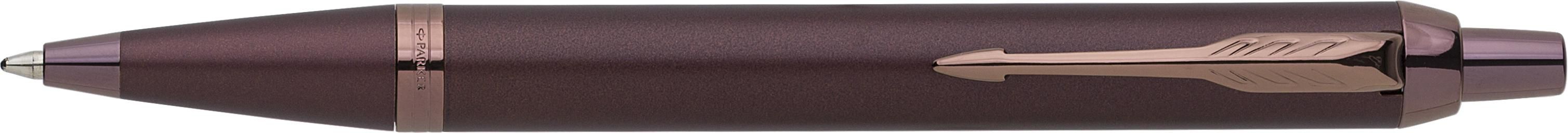 Parker IM Monochrome balpen | Metaal bordeaux, Blauwschrijvend