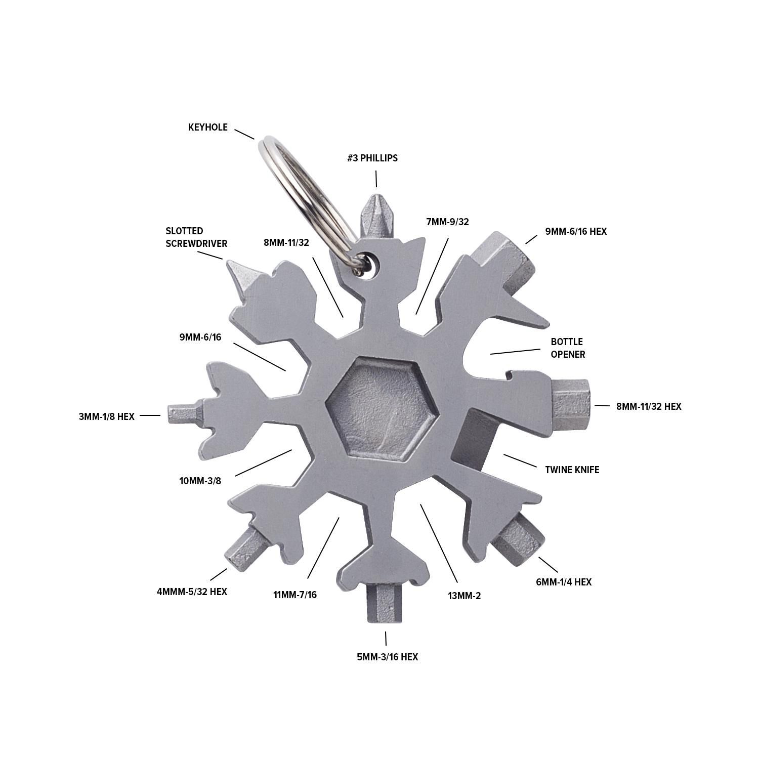 Multitool Abel | Rvs | 17 functies thumbnail