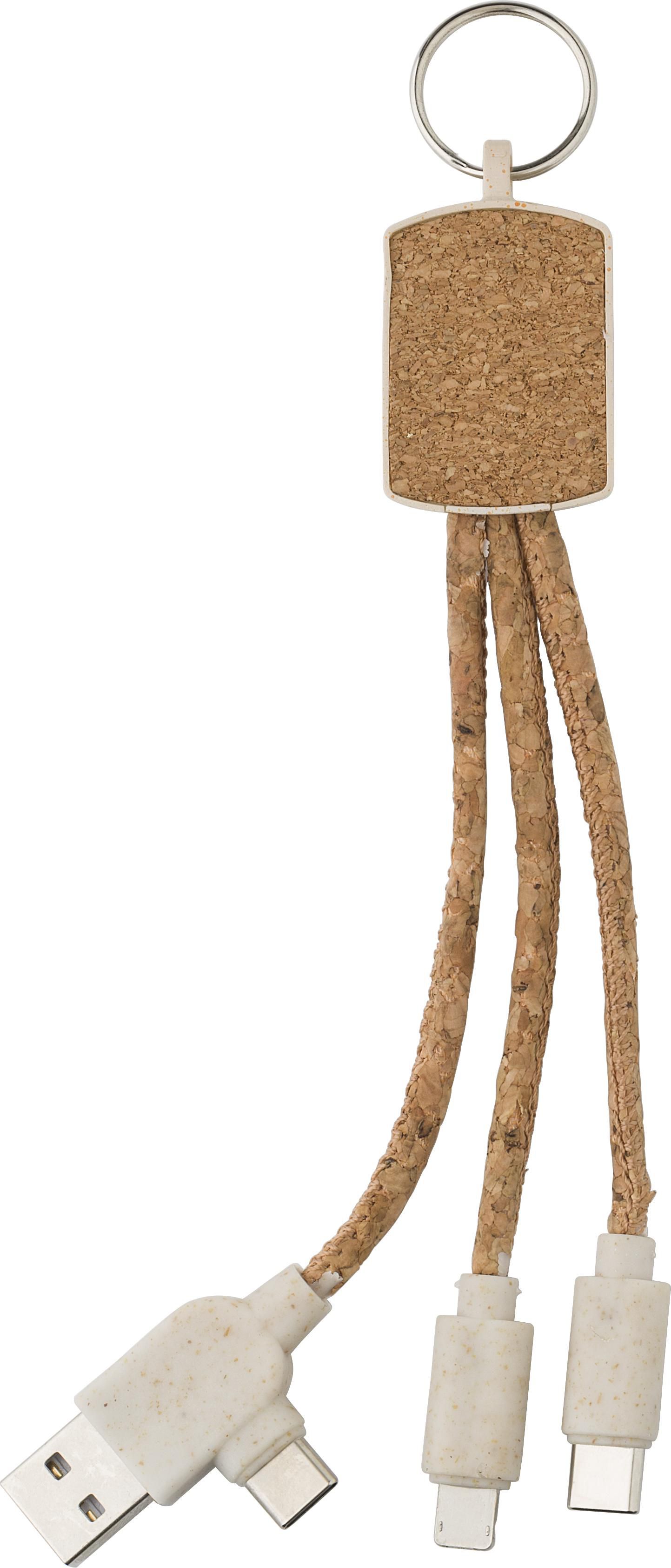 Oplaadkabel Landry | Sleutelhanger | Kurk