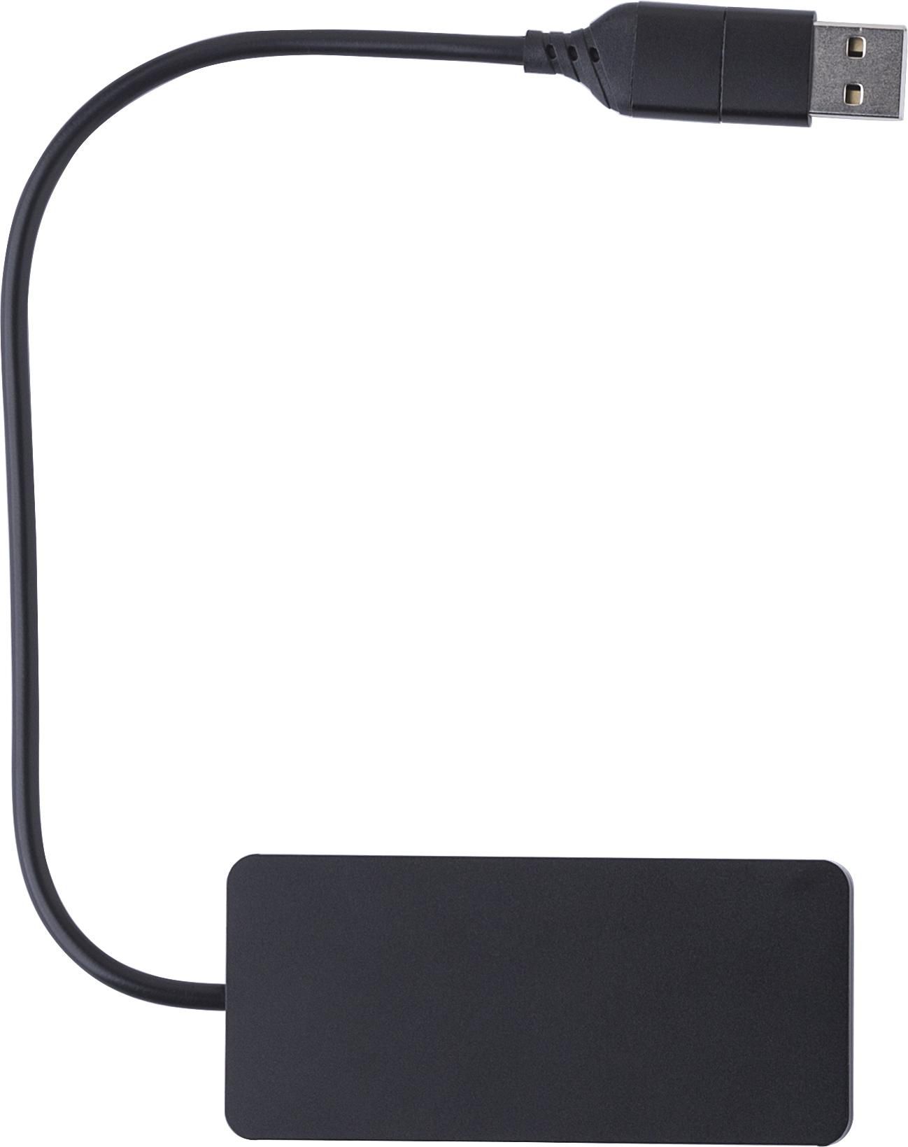 USB-hub Layton | Aluminium | 3 poorten zwart