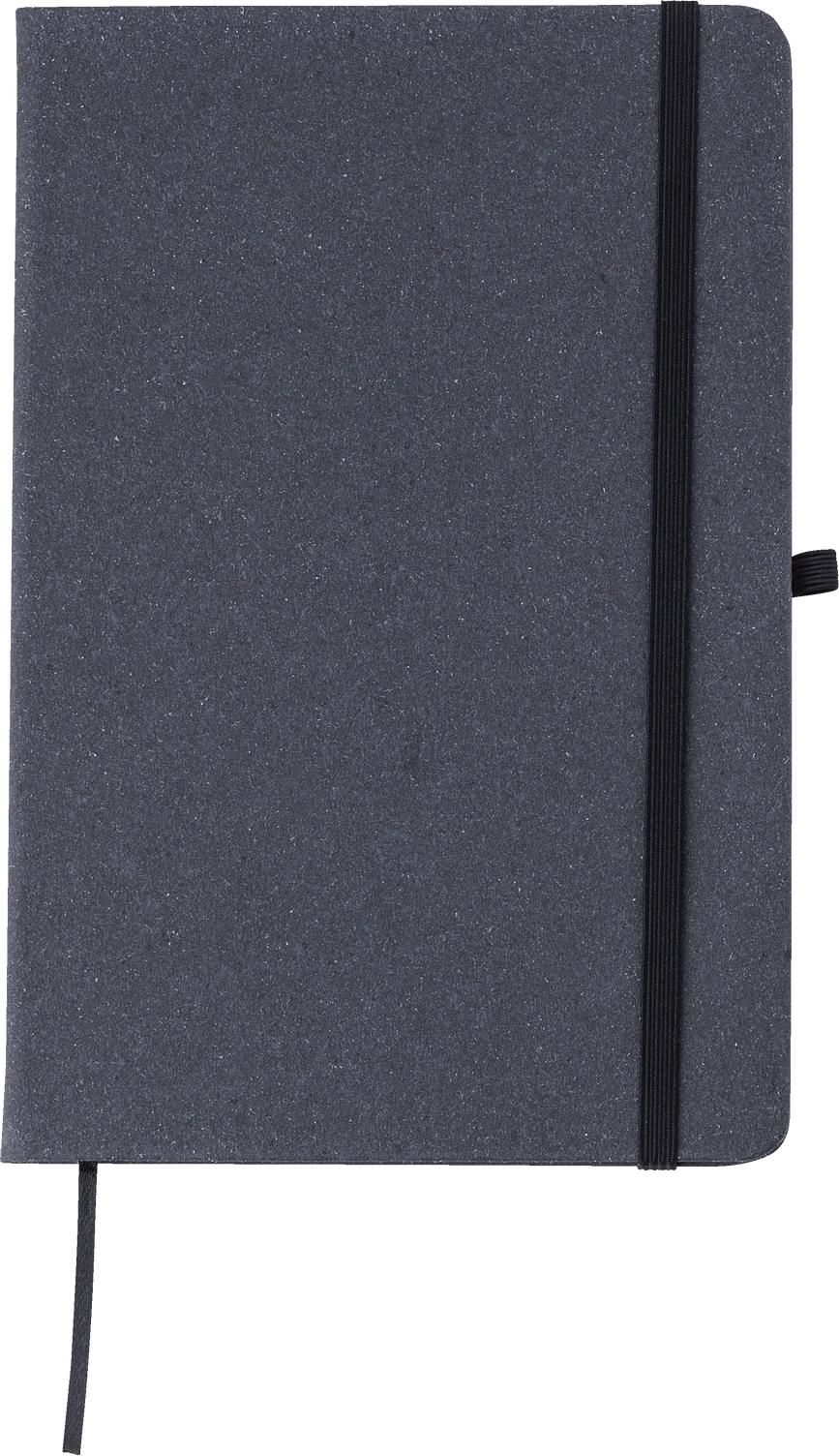 Notitieboek Gianna | Leer | A5 | Gelijnd zwart