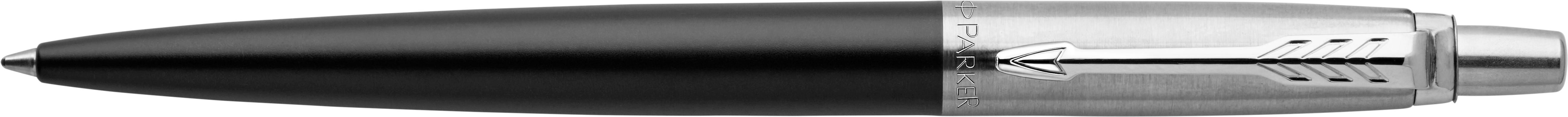 Parker Jotter Core balpen | Roestvrijstaal zwart, Blauwschrijvend
