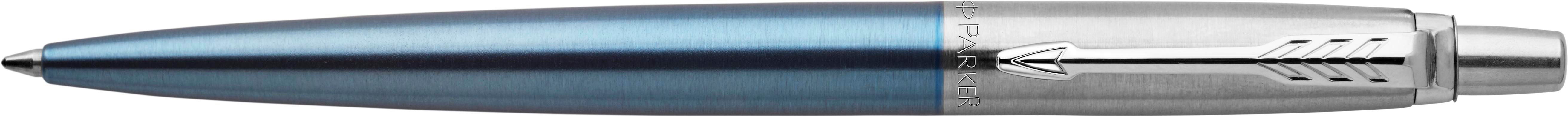 Parker Jotter Core balpen | Roestvrijstaal lichtblauw, Blauwschrijvend