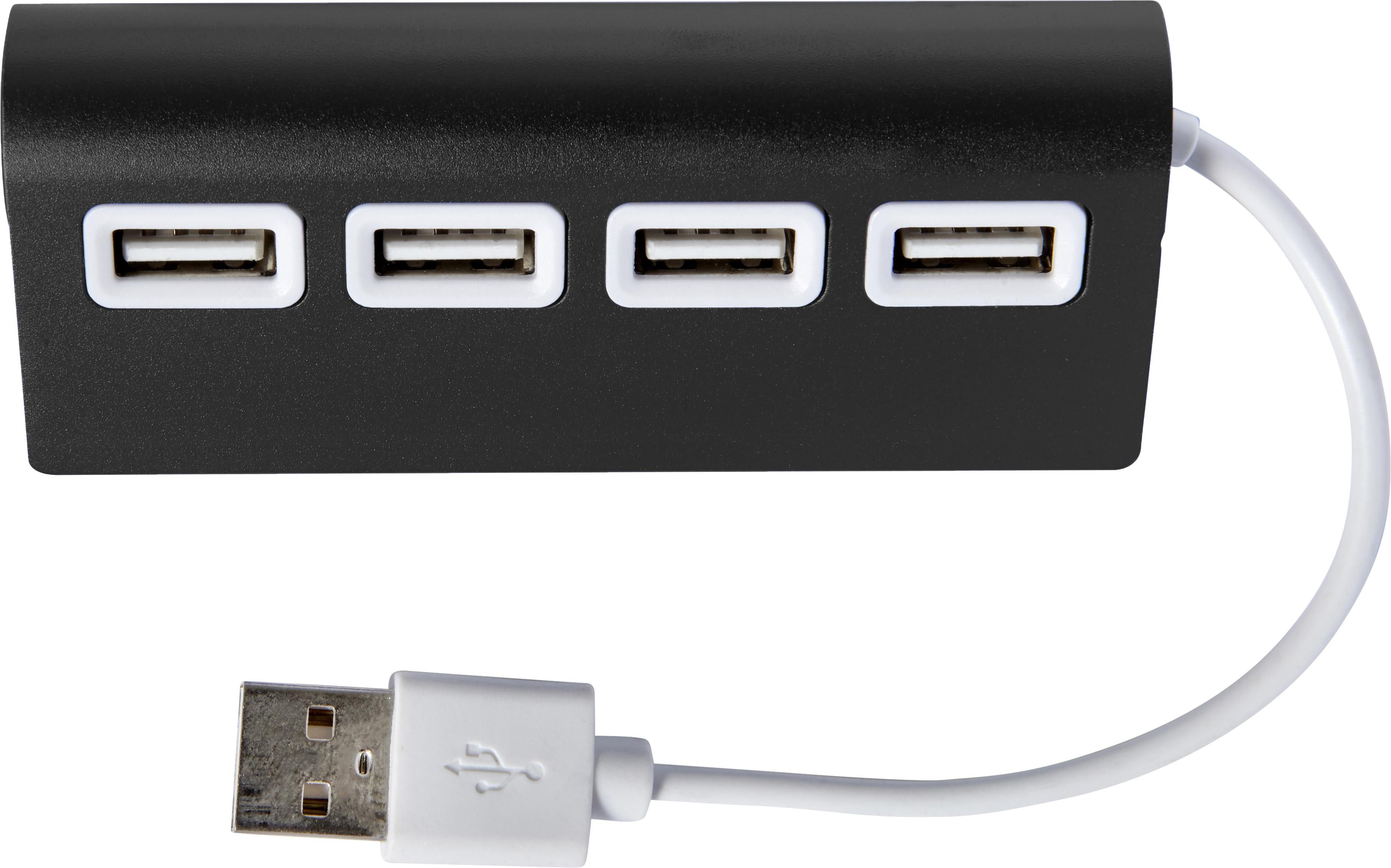 USB-hub Leo | Aluminium | 4 poorten
