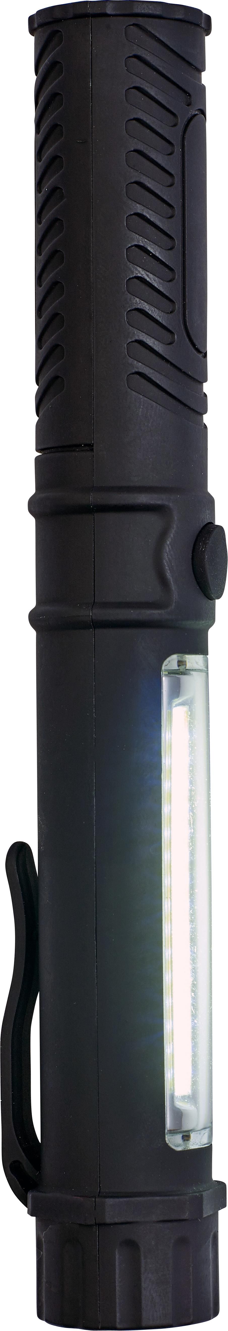 Werklamp Dimitri | Kunststof | LED 60 lm en COB zwart