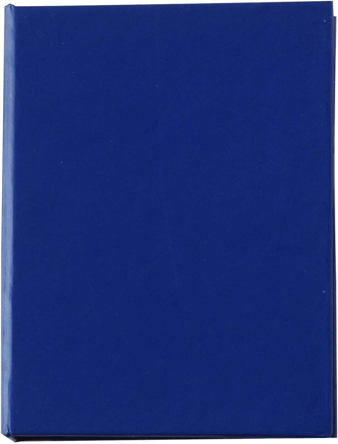 Kartonnen mapje met memoblaadjes Duke blauw