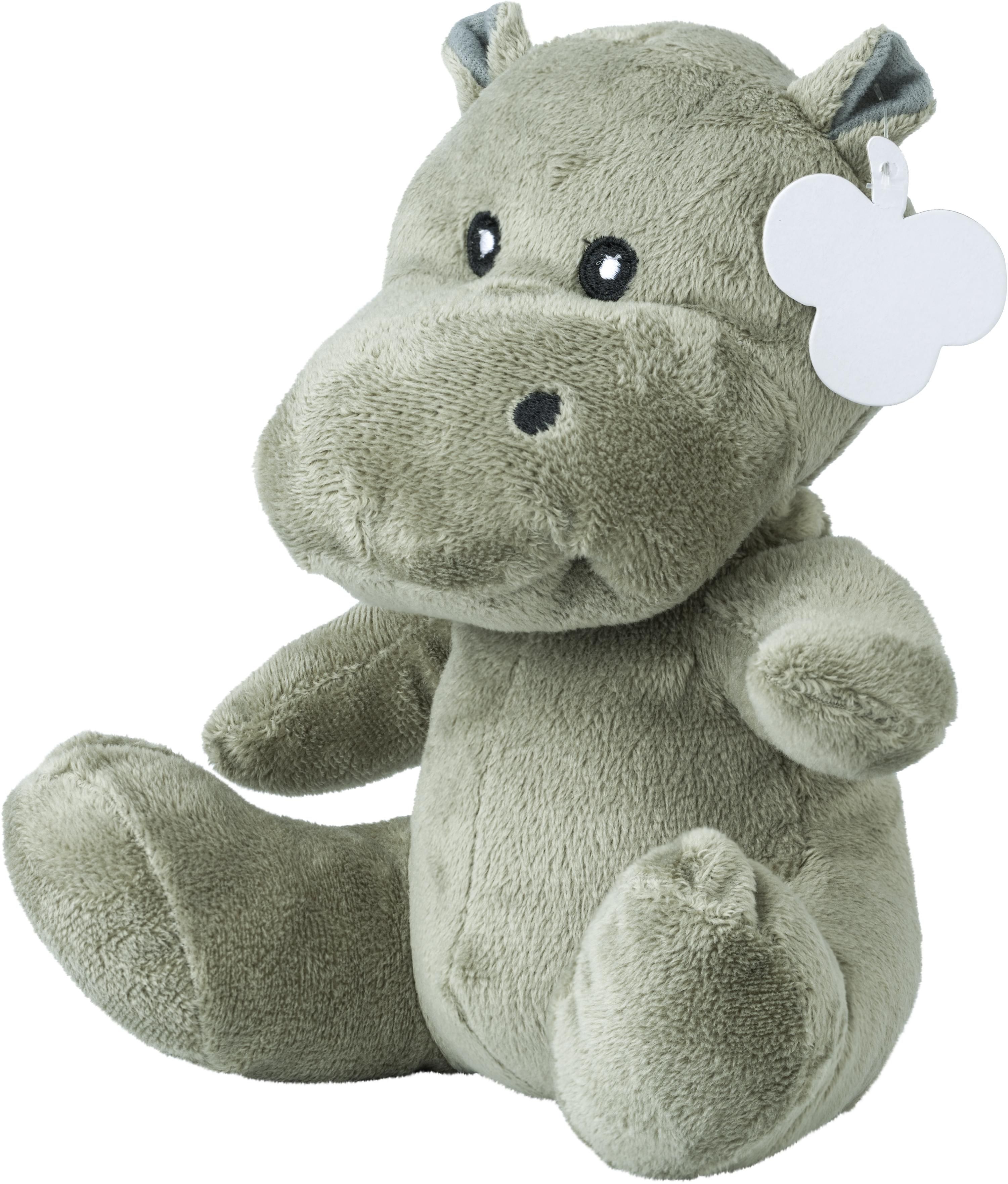 Pluchen nijlpaard Geraldine grijs