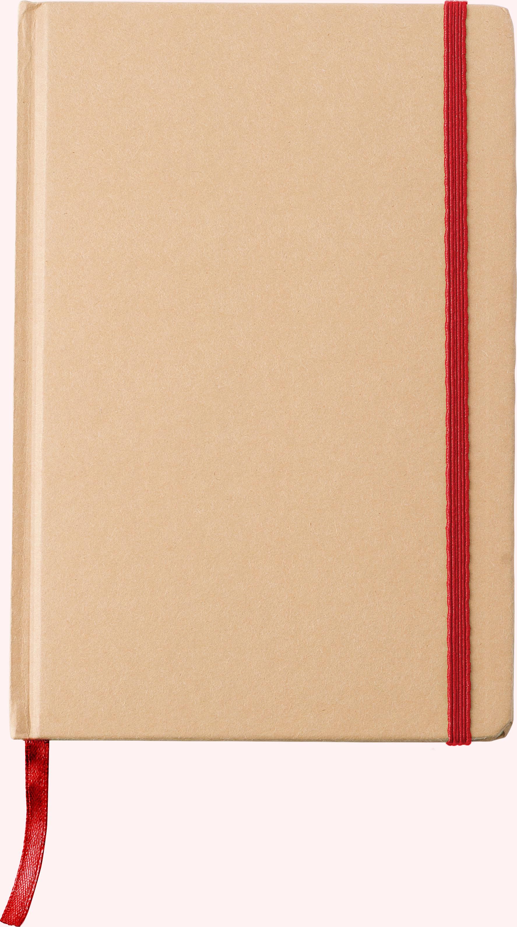 Notitieboek Gianni | A5 | Gelinieerd rood