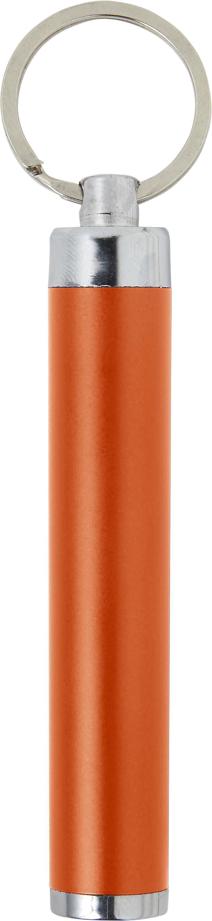 Sleutelhanger met zaklamp Zola oranje
