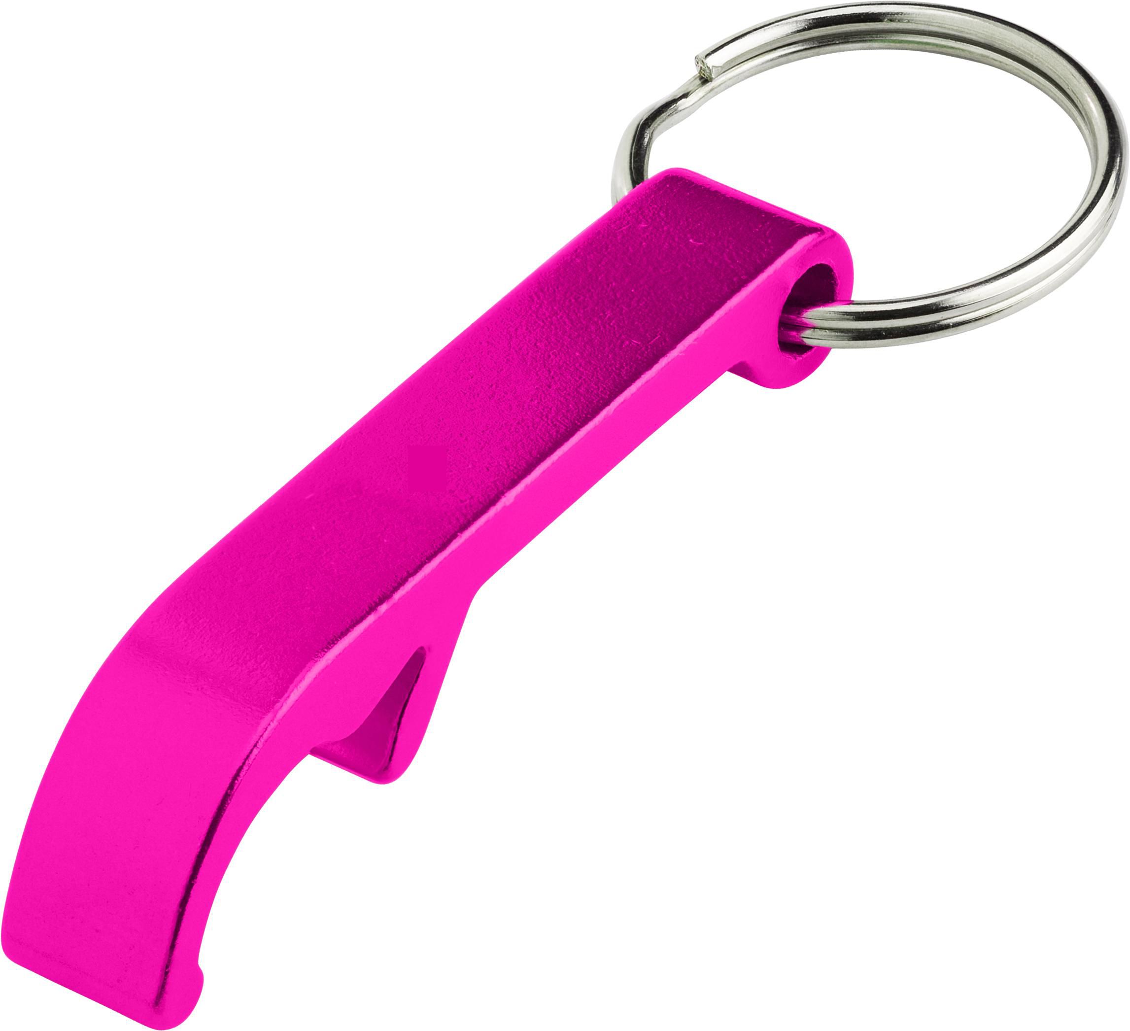 Sleutelhanger met flesopener Felix roze