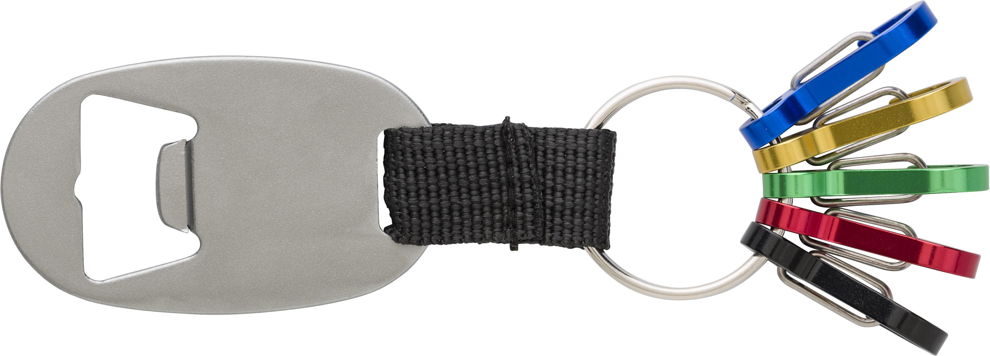 Aluminium 2-in-1 sleutelhanger Courtney