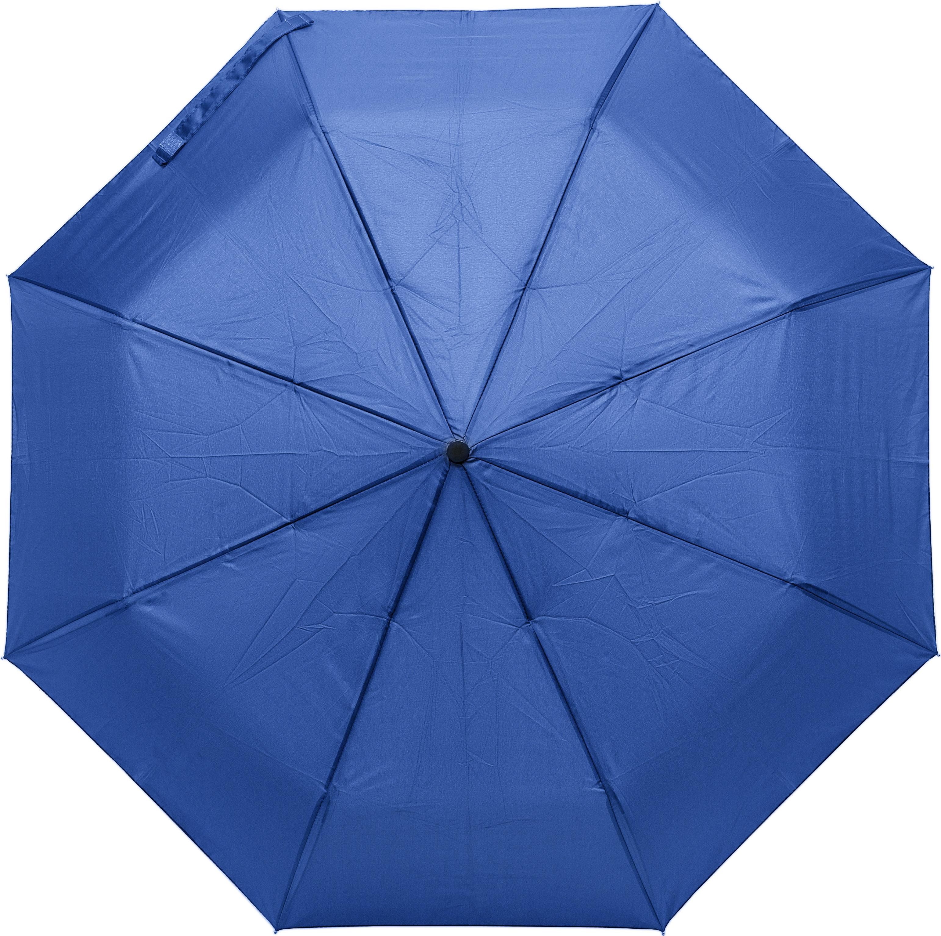 Paraplu Conrad | Pongé | Opvouwbaar | 21 inch blauw