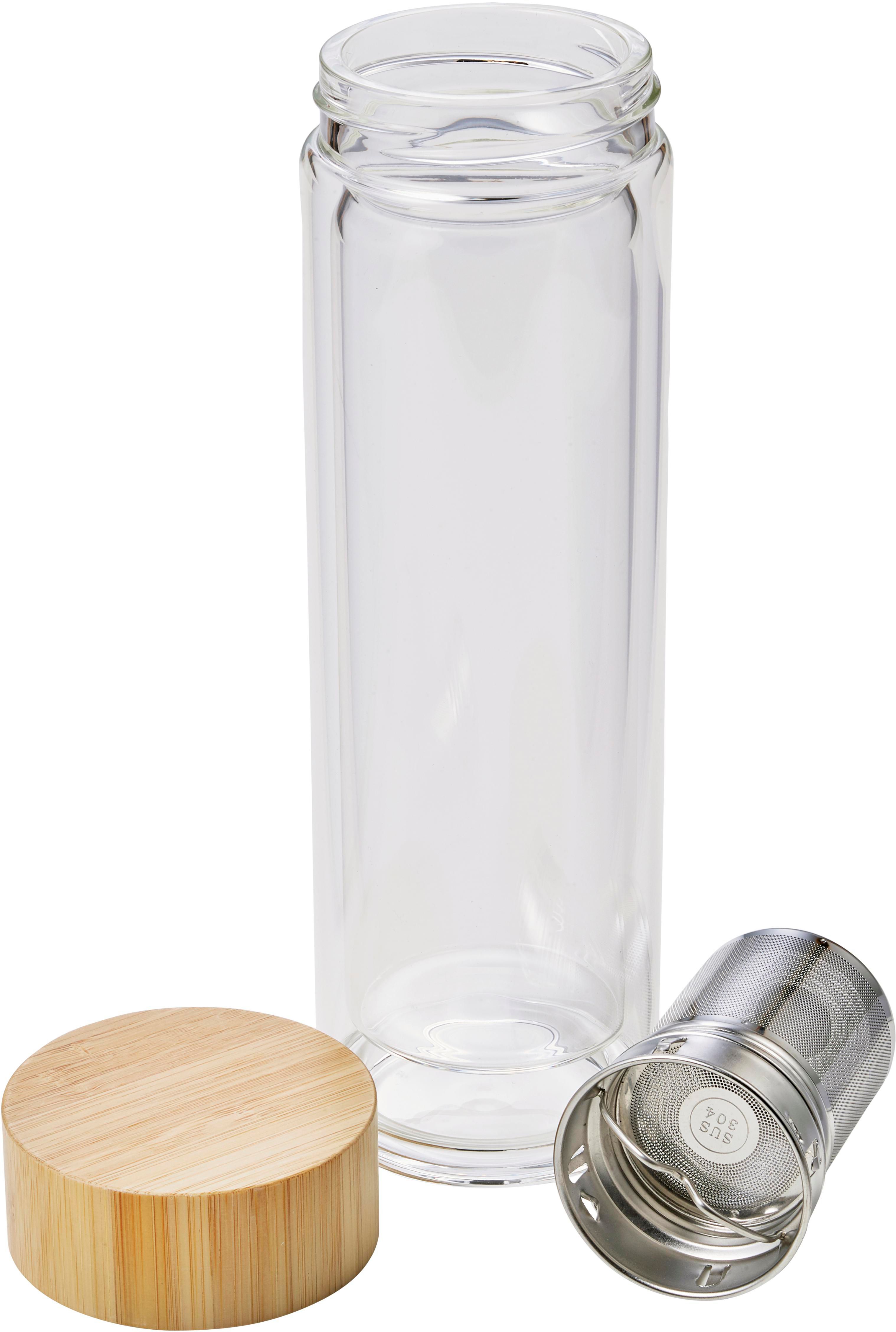 Drinkfles Vicente | Glas | Bamboe deksel | 420 ml thumbnail