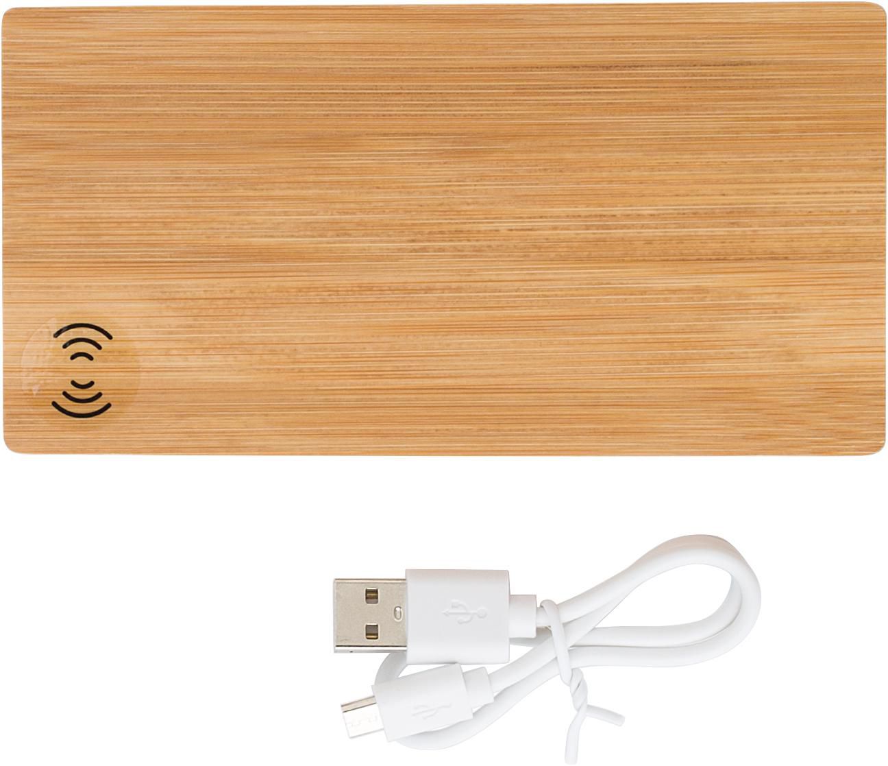 Powerbank Walter | Bamboe | 6.000 mAh bruin