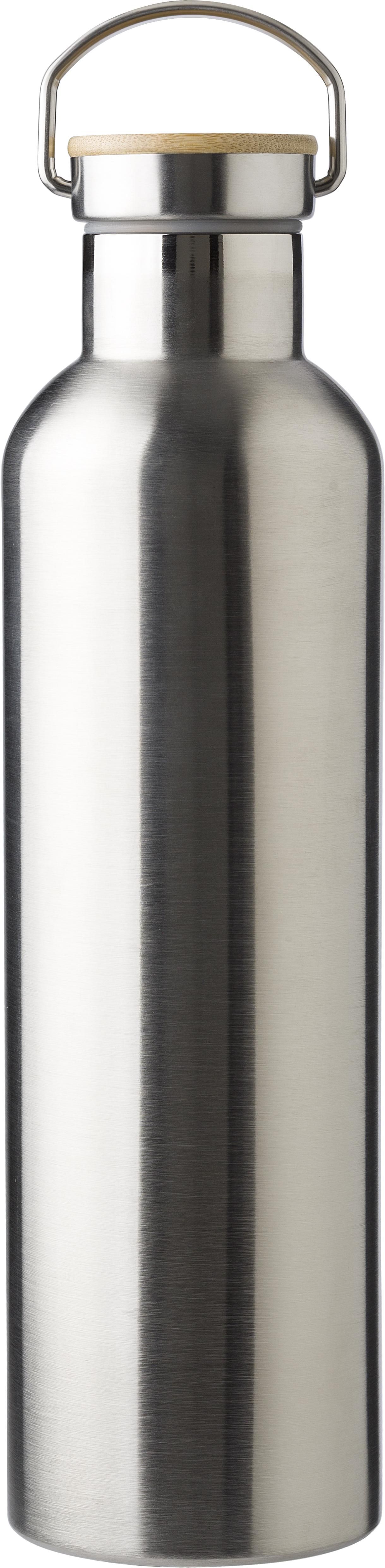 Dubbelwandige fles Damien | 1 l zilver