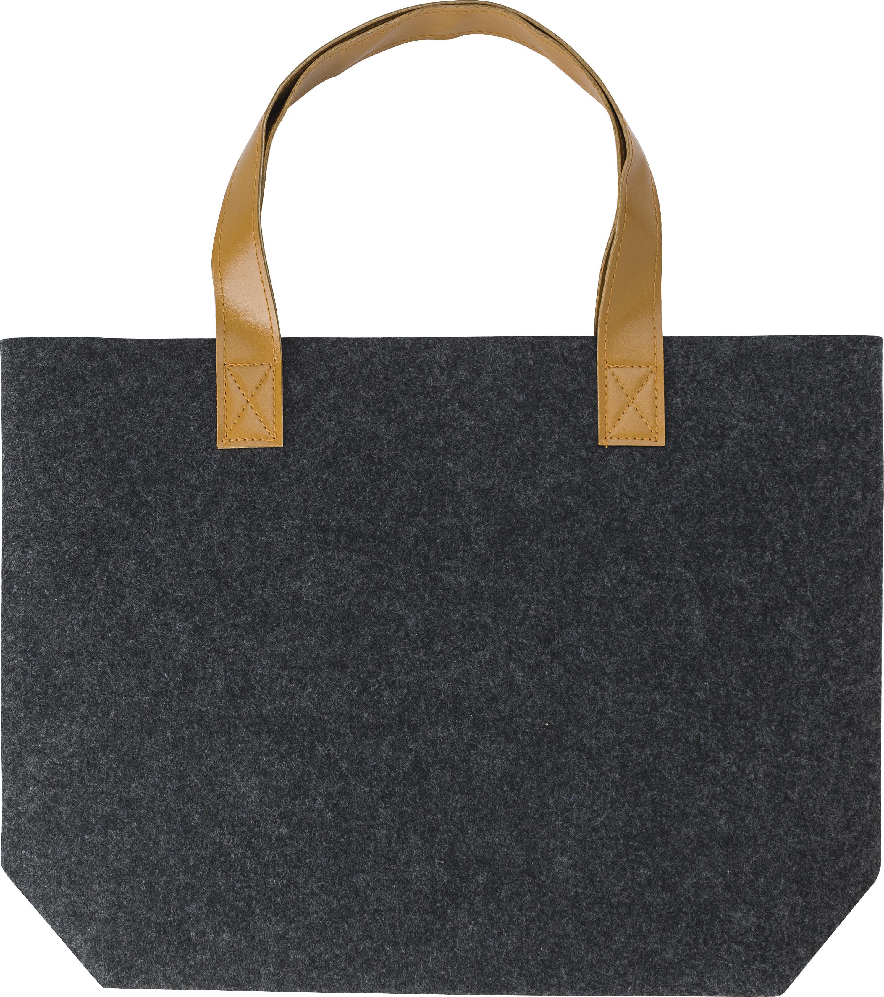 Boodschappentas Hunter | Vilt | Lange hengsels grijs