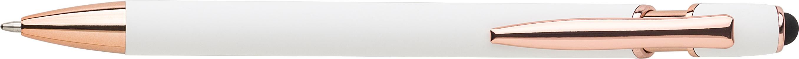 Balpen Anthony | Stylus wit, Blauwschrijvend