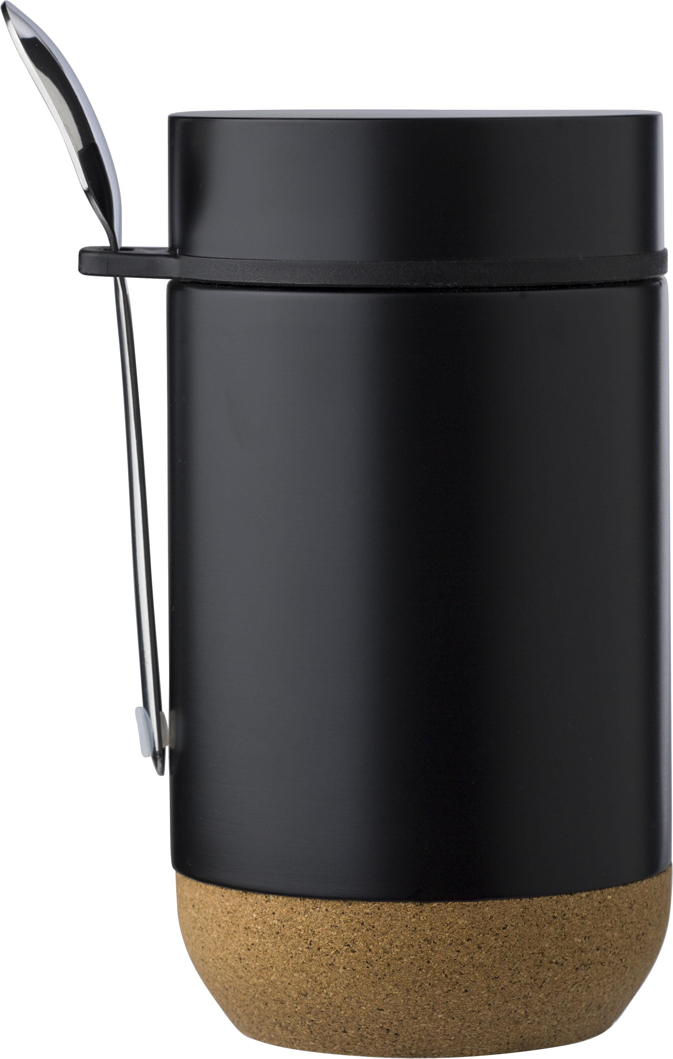 Voedselcontainer Nash | Dubbelwandig | 400 ml zwart