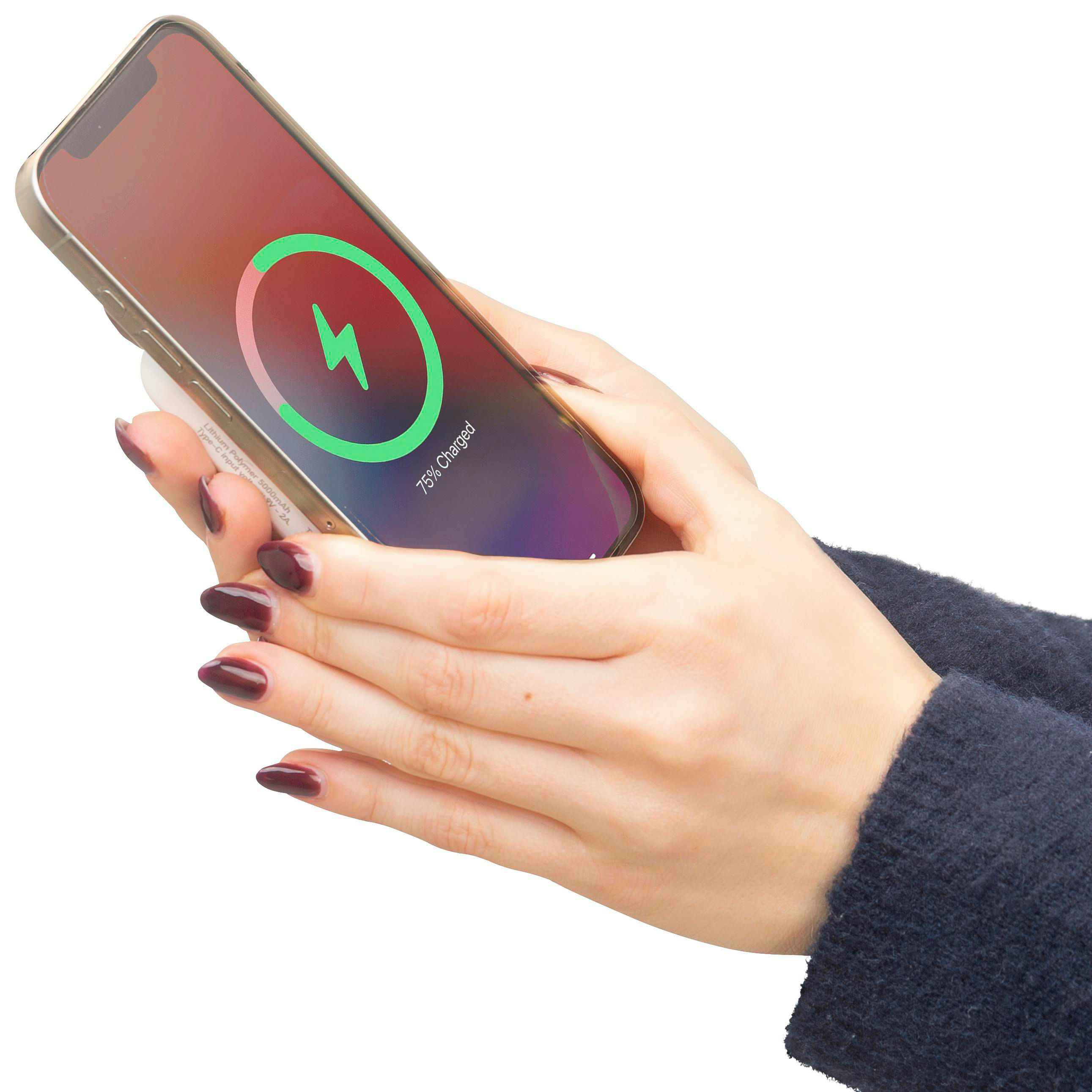 Draadloze-opladerpowerbank Miren | 5.000 mAh | Geschikt voor MagSafe thumbnail