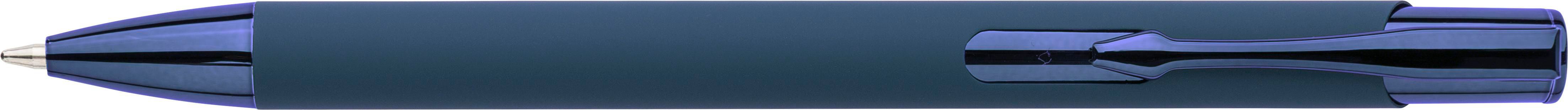 Balpen Anisa | Rubberafwerking blauw, Blauwschrijvend