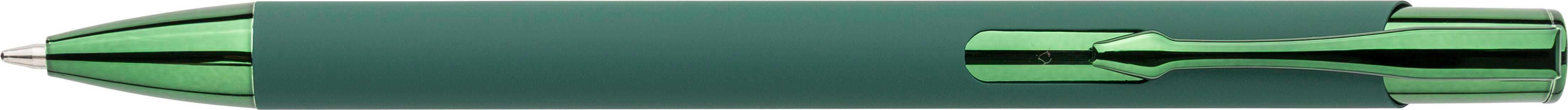 Balpen Anisa | Rubberafwerking groen, Blauwschrijvend