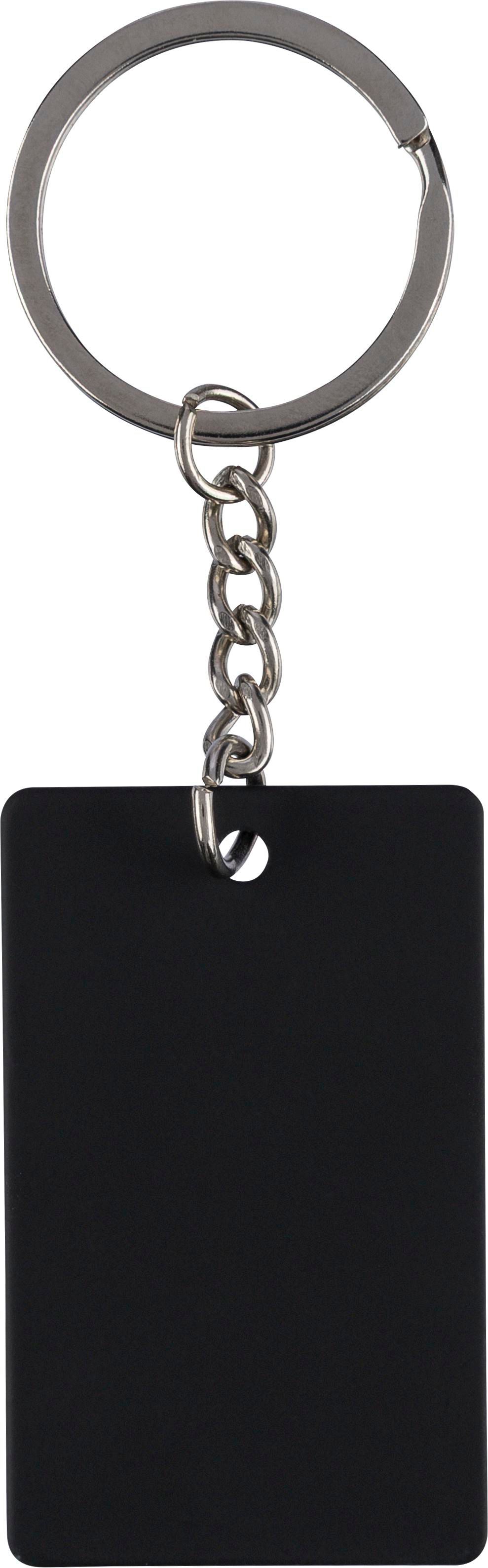 Sleutelhanger Jax | Rechthoekig zwart