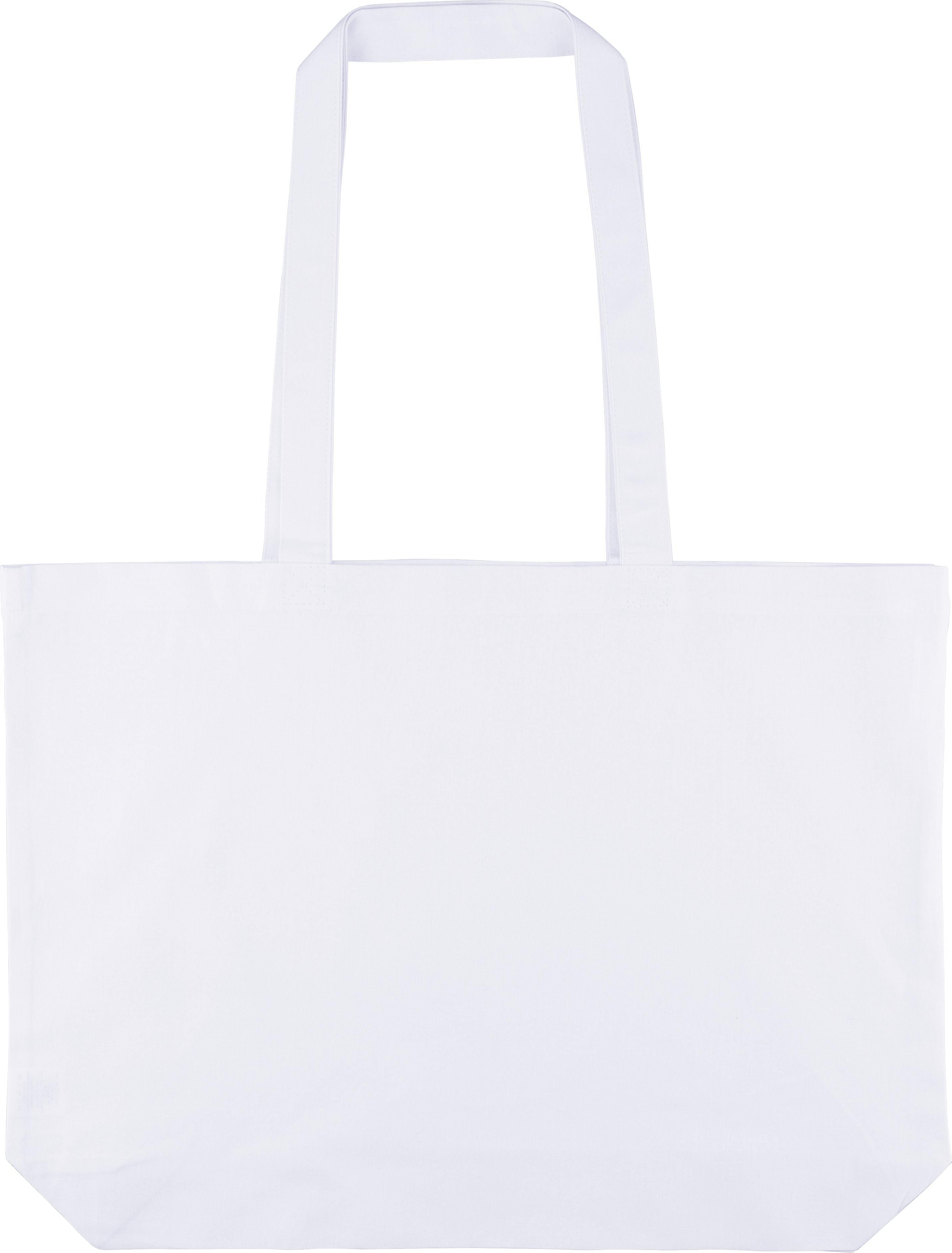 Boodschappentas Tarin | Katoen | Bodemvouw 10 cm wit