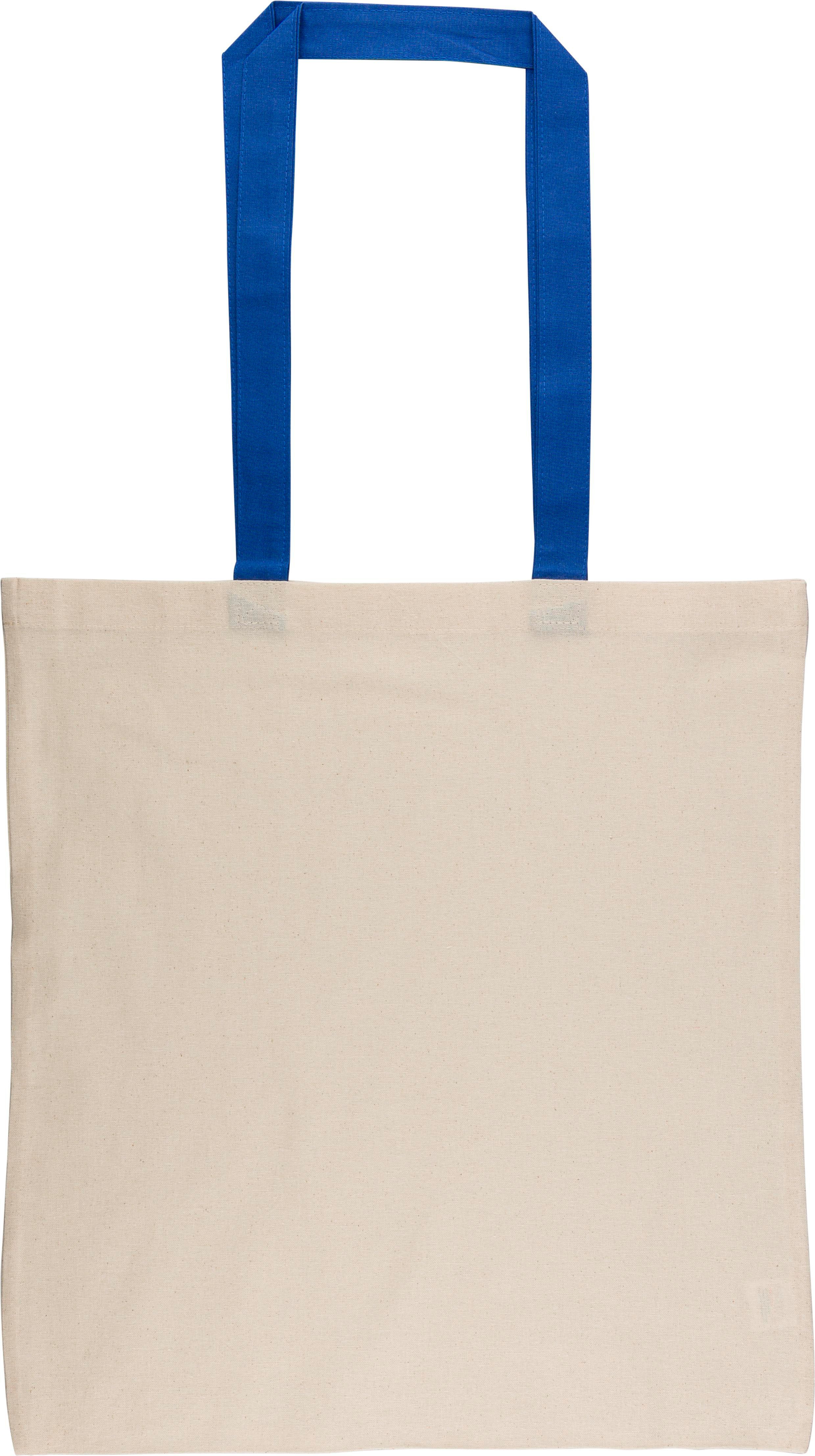 Boodschappentas Maris | Katoen | Gekleurde hengsels blauw